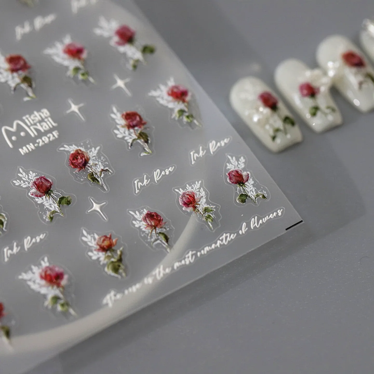 Nail Art Stickers - Ink Rose image indicator(2)