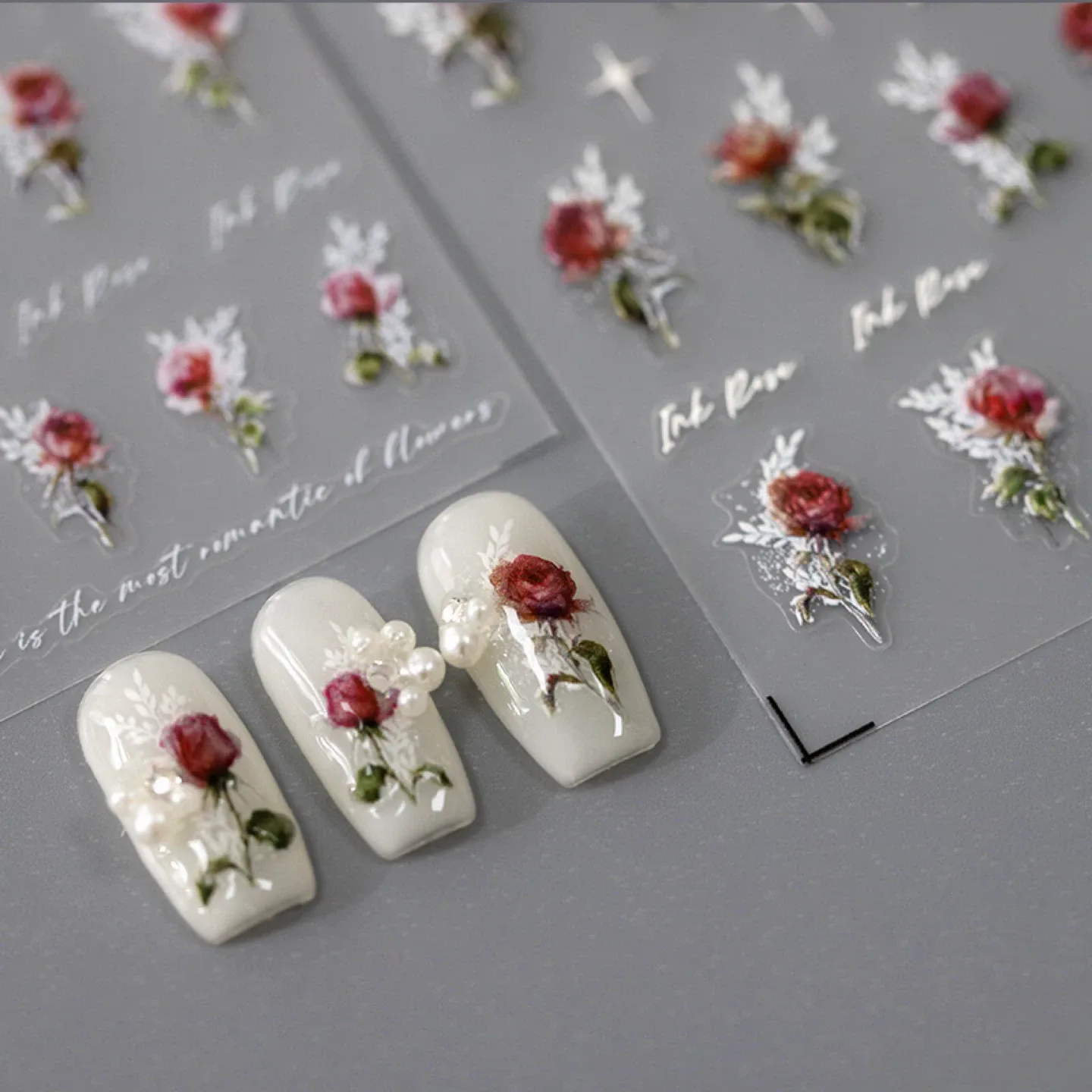 Nail Art Stickers - Ink Rose image indicator(5)