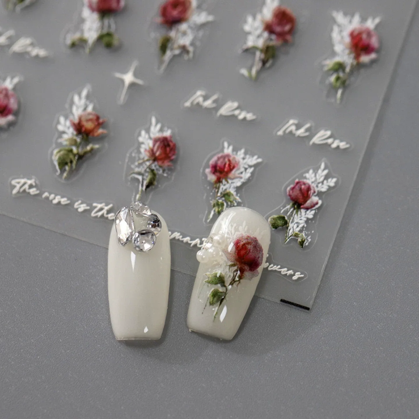 Nail Art Stickers - Ink Rose image indicator(3)