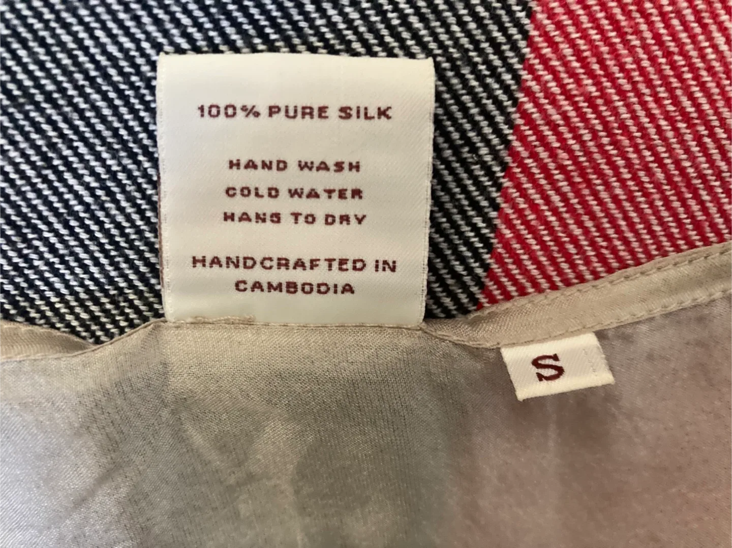 Handmade 100% silk camisole image indicator(3)