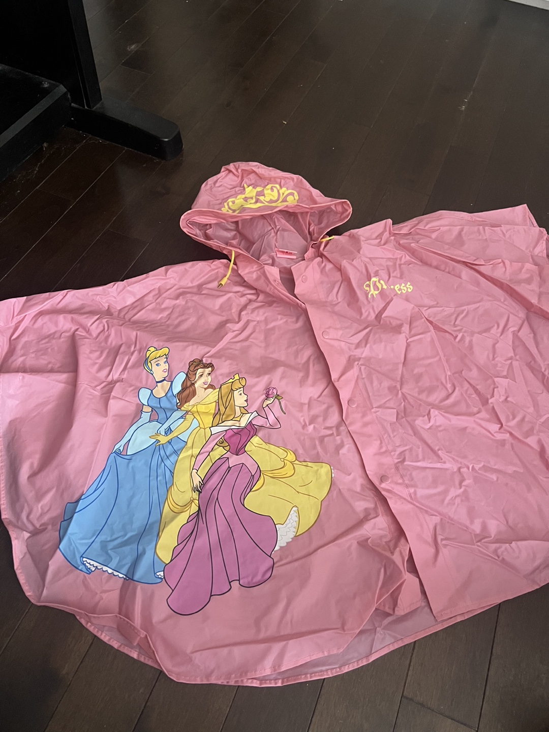 Disney Princess Pink Raincoat Size L