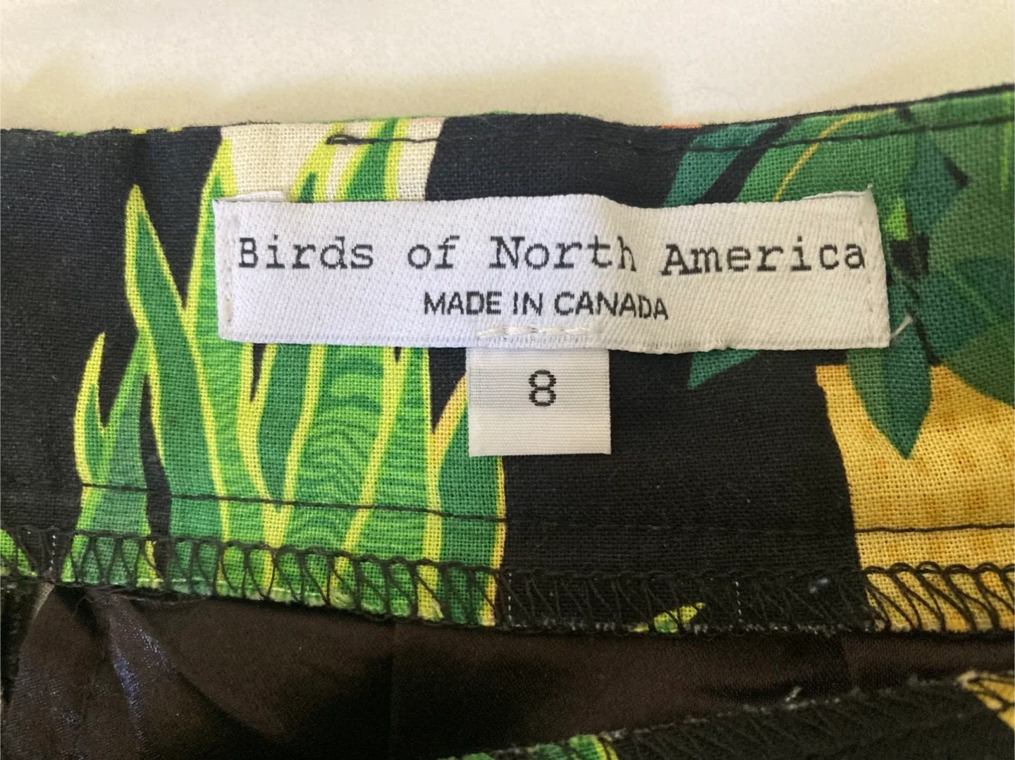 100% cotton skirt with pockets - Birds of North America image indicator(3)