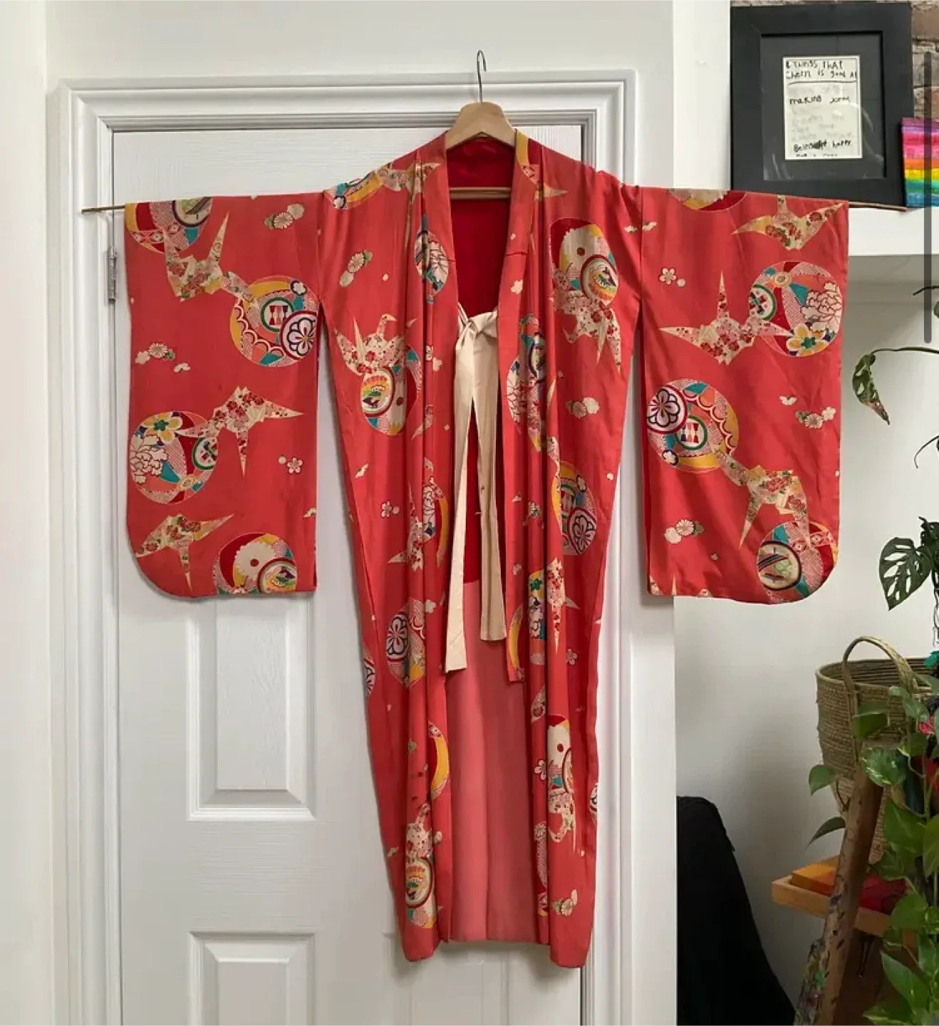 Vintage silk kimono thumbnail