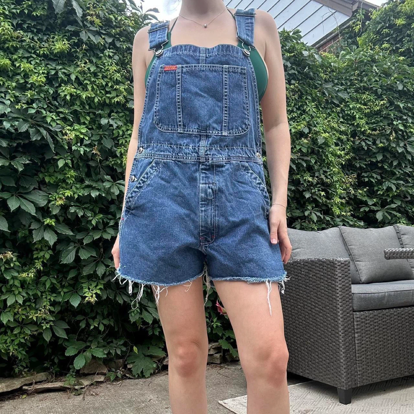 Vintage Ikeda Denim Overalls Shorts - photo 5
