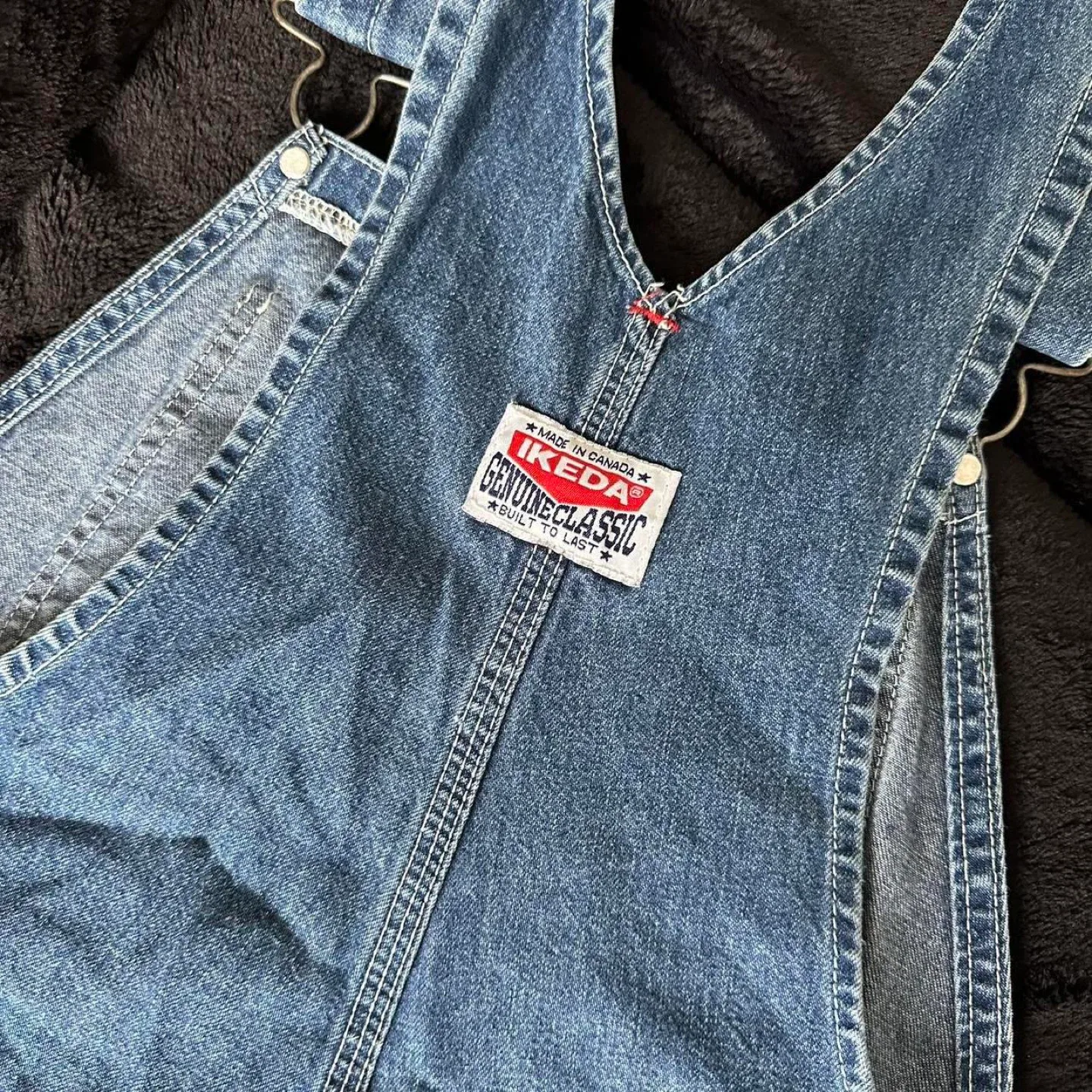 Vintage Ikeda Denim Overalls Shorts image indicator(8)