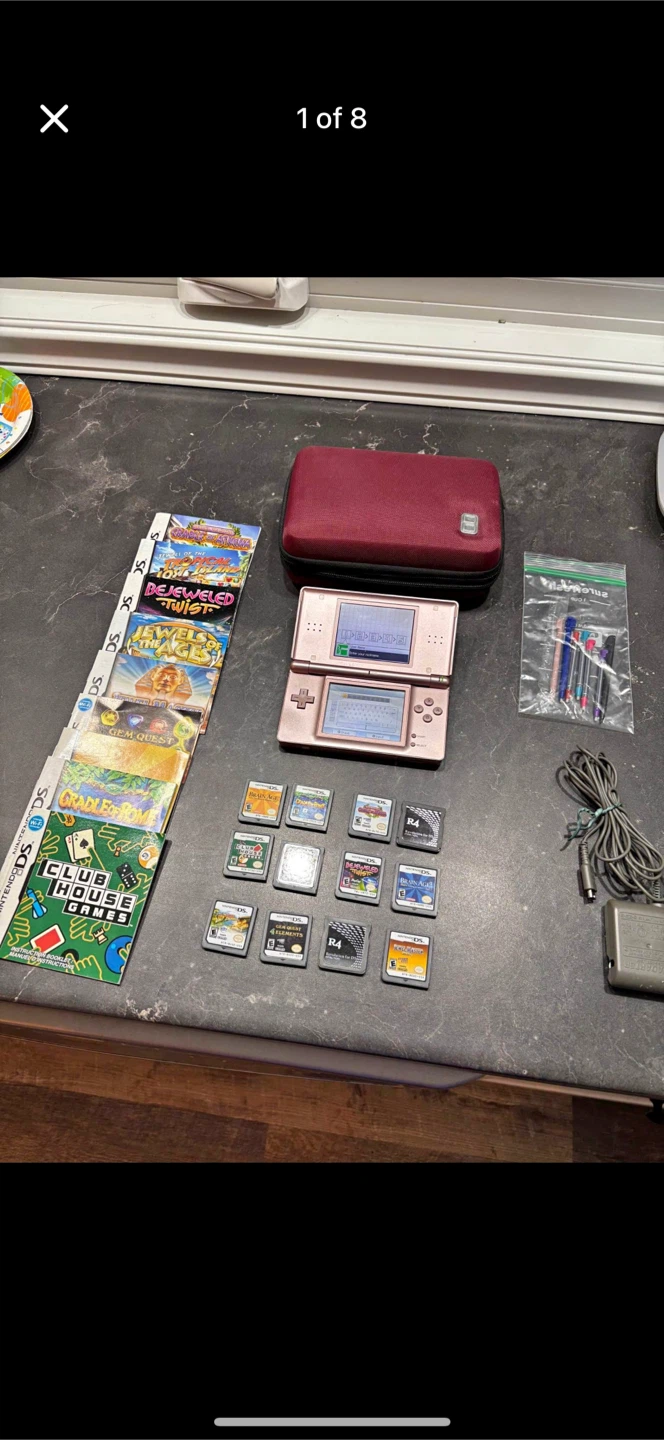 Nintendo DS Lite with Games and Accessories