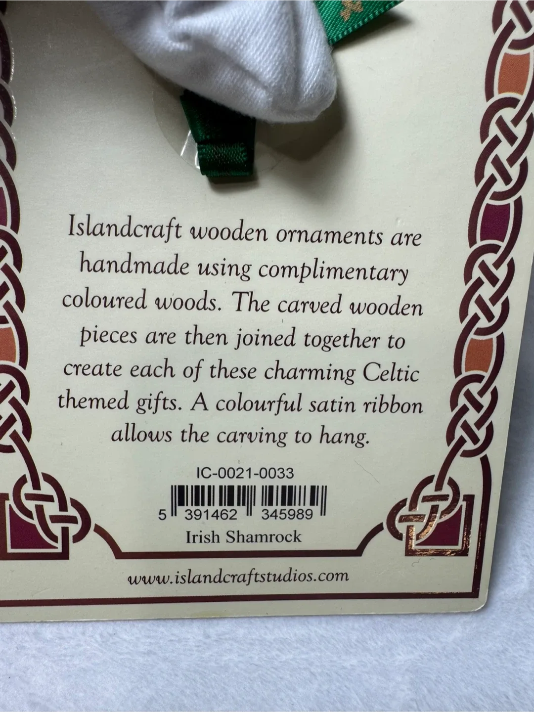 Islandcraft Handcrafted Wooden Shamrock Ornament image indicator(6)