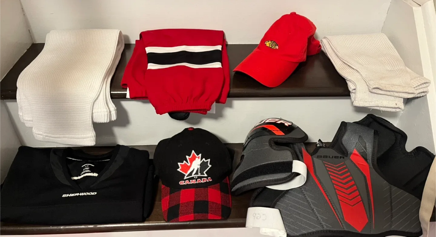 Assorted Hockey Items Package - Sherwood, Bauer, Nike, Canada image indicator(2)