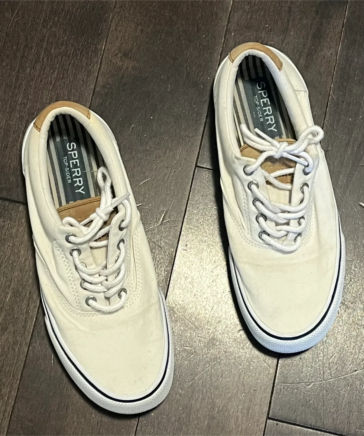 Sperry Top-Sider White Sneakers- Size 10 thumbnail