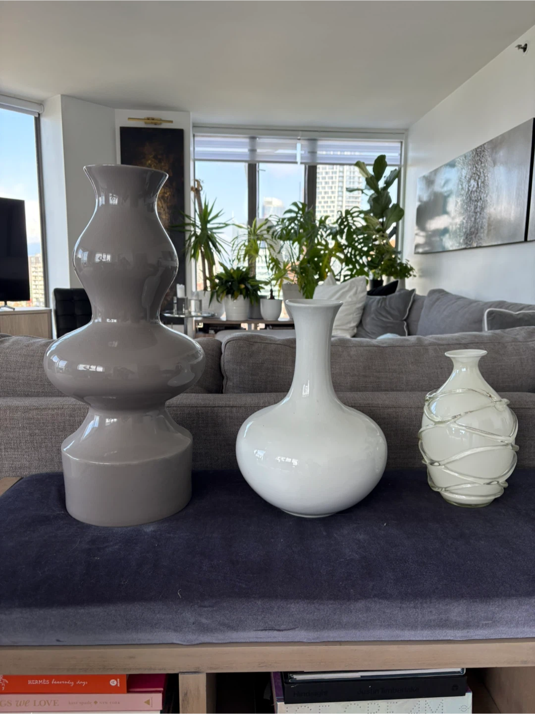 Set of 3 Decorative Vases