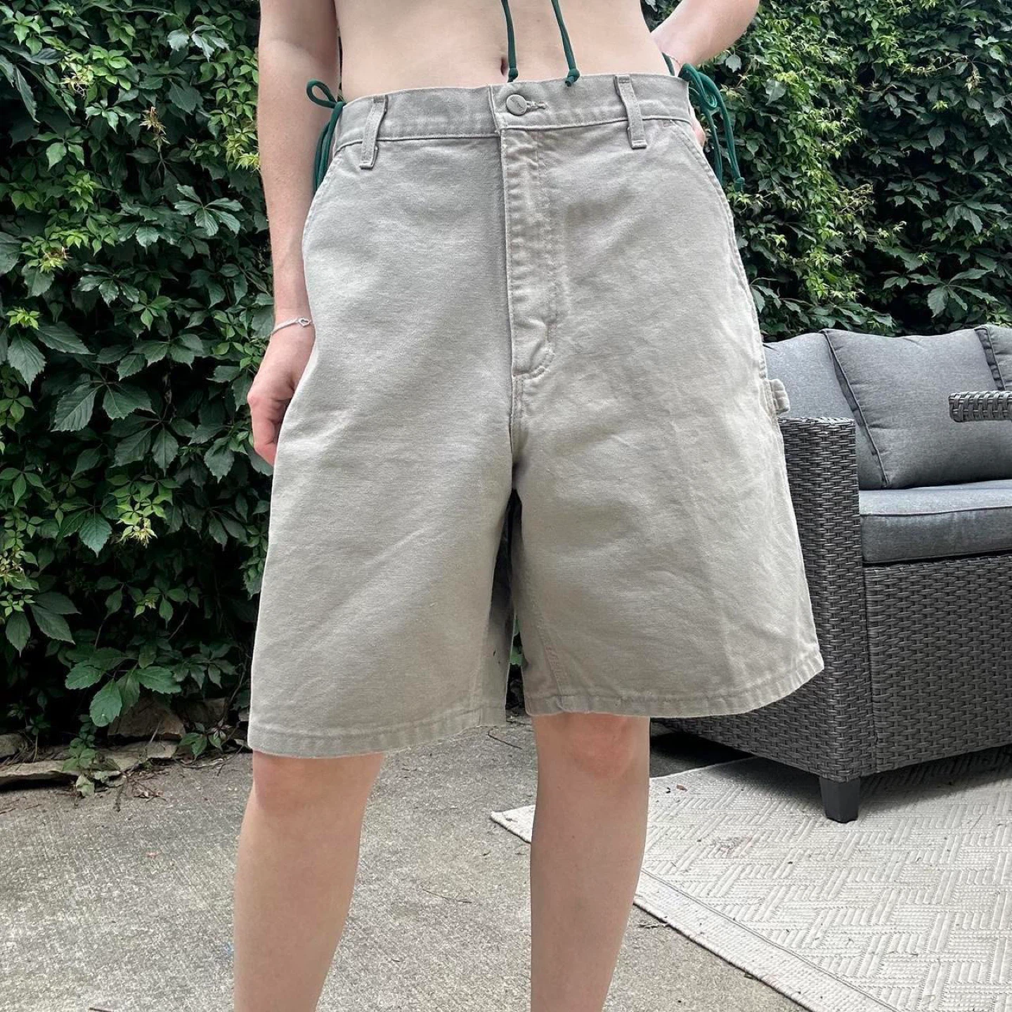 Carhartt canvas carpenter cargo shorts - photo 4
