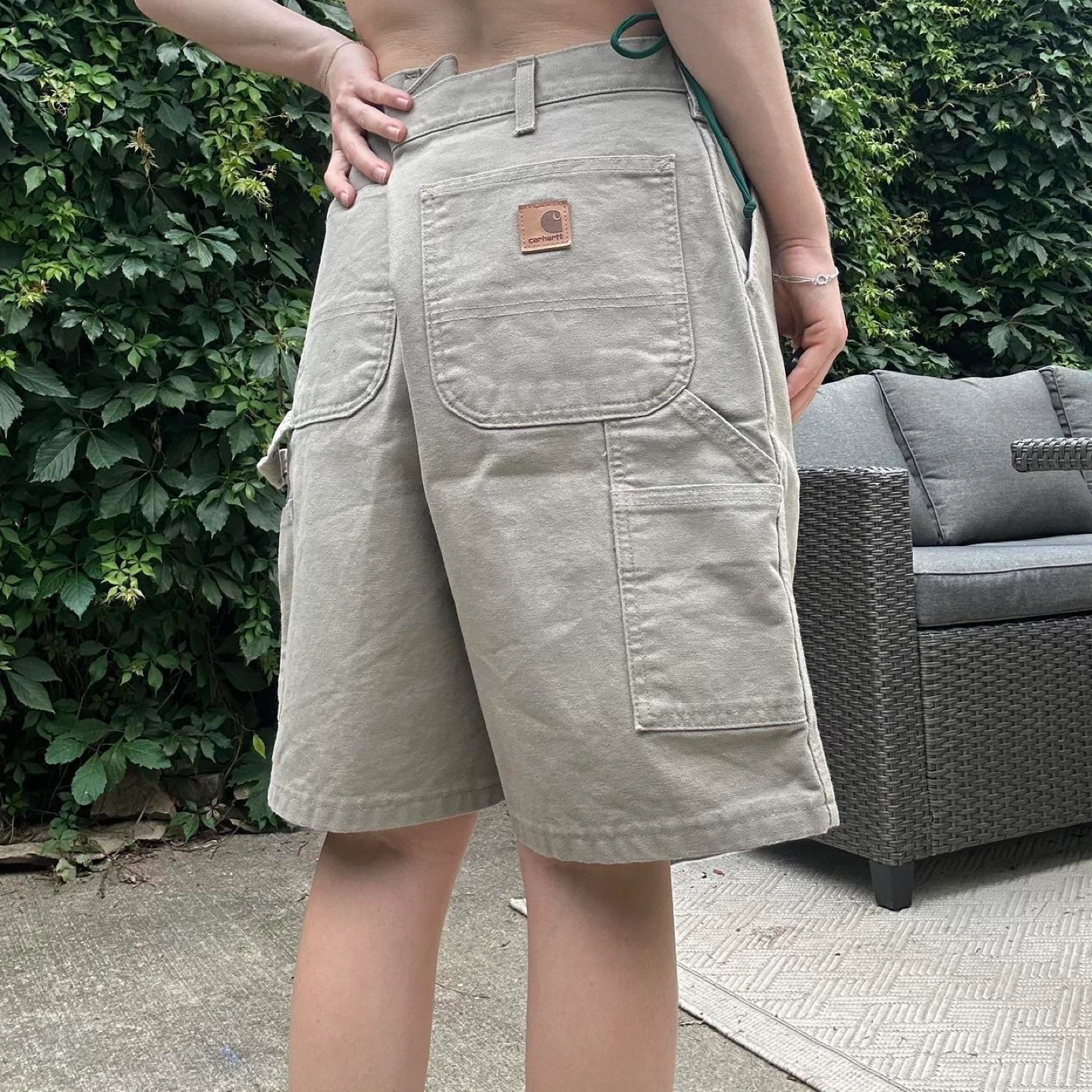 Carhartt canvas carpenter cargo shorts - photo 5