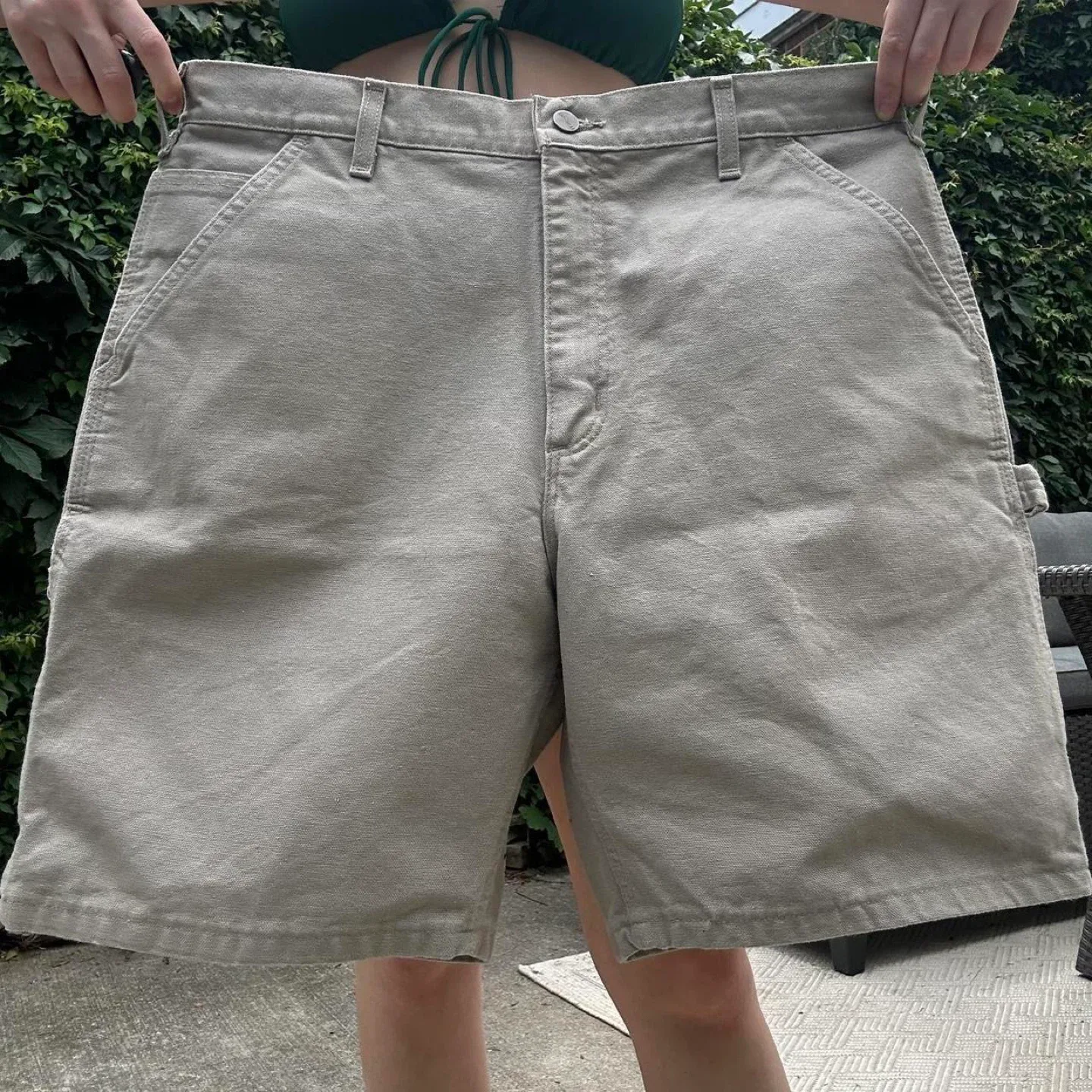 Carhartt canvas carpenter cargo shorts image indicator(3)