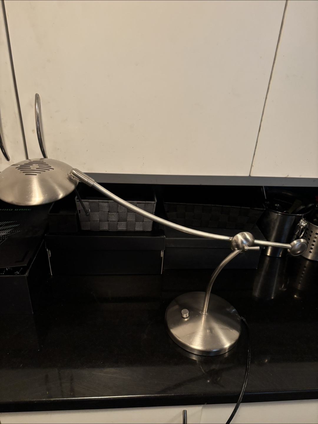 Adjustable Nickel Desk Lamp