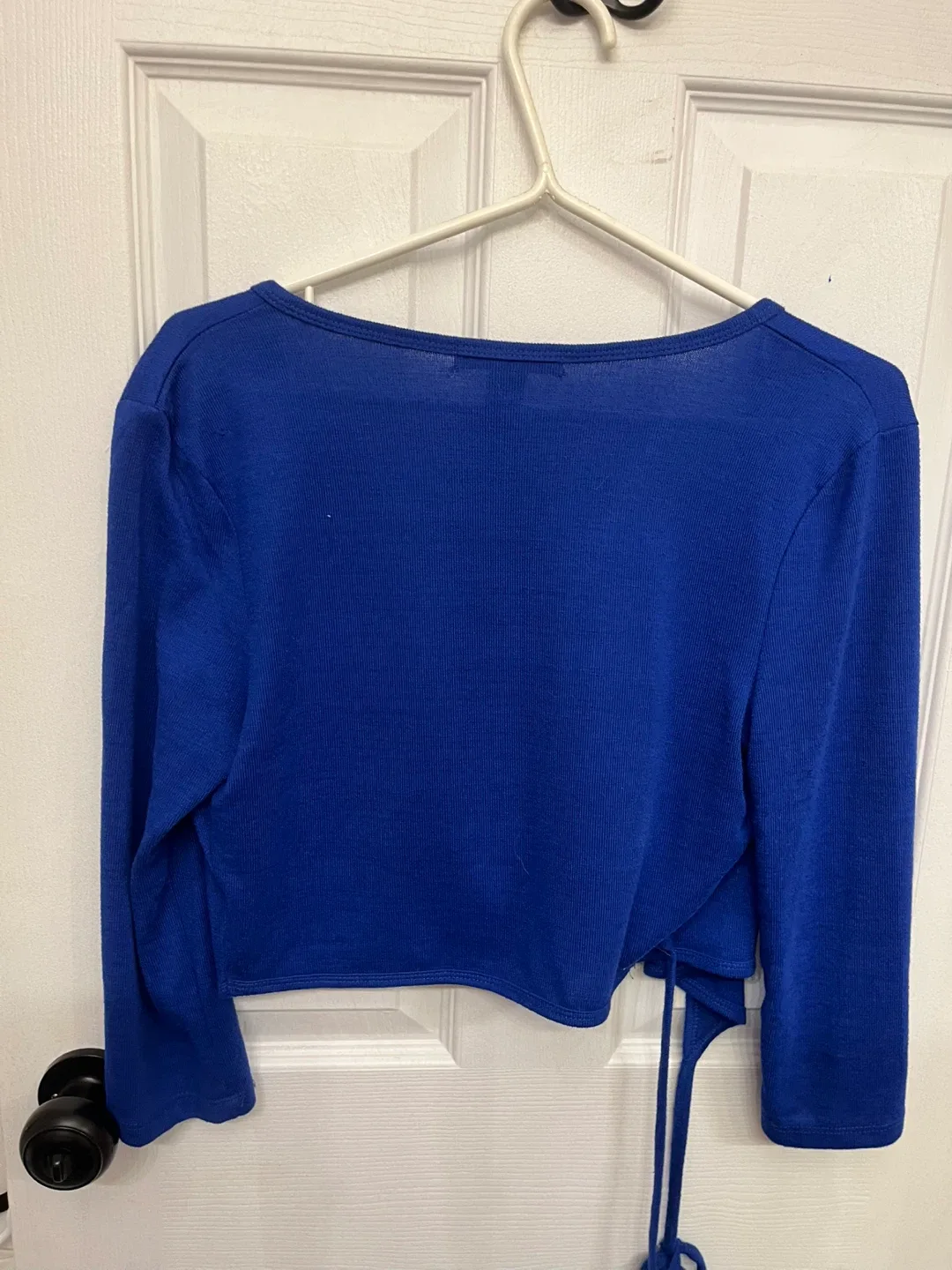 Revamped Blue Wrap Top - Size XL image indicator(2)