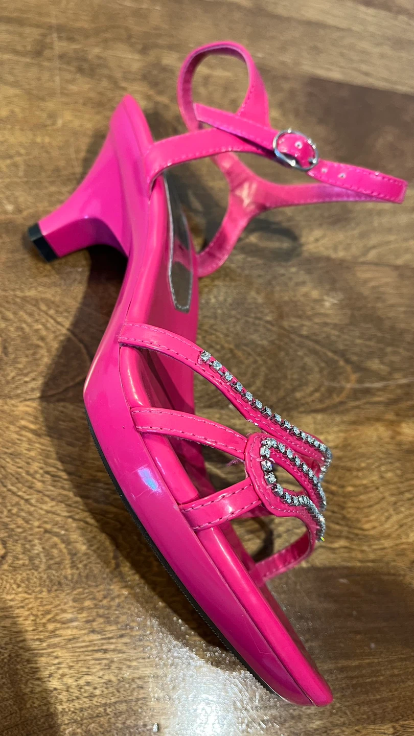 Lasonia Pink Heels with Rhinestones - photo 2