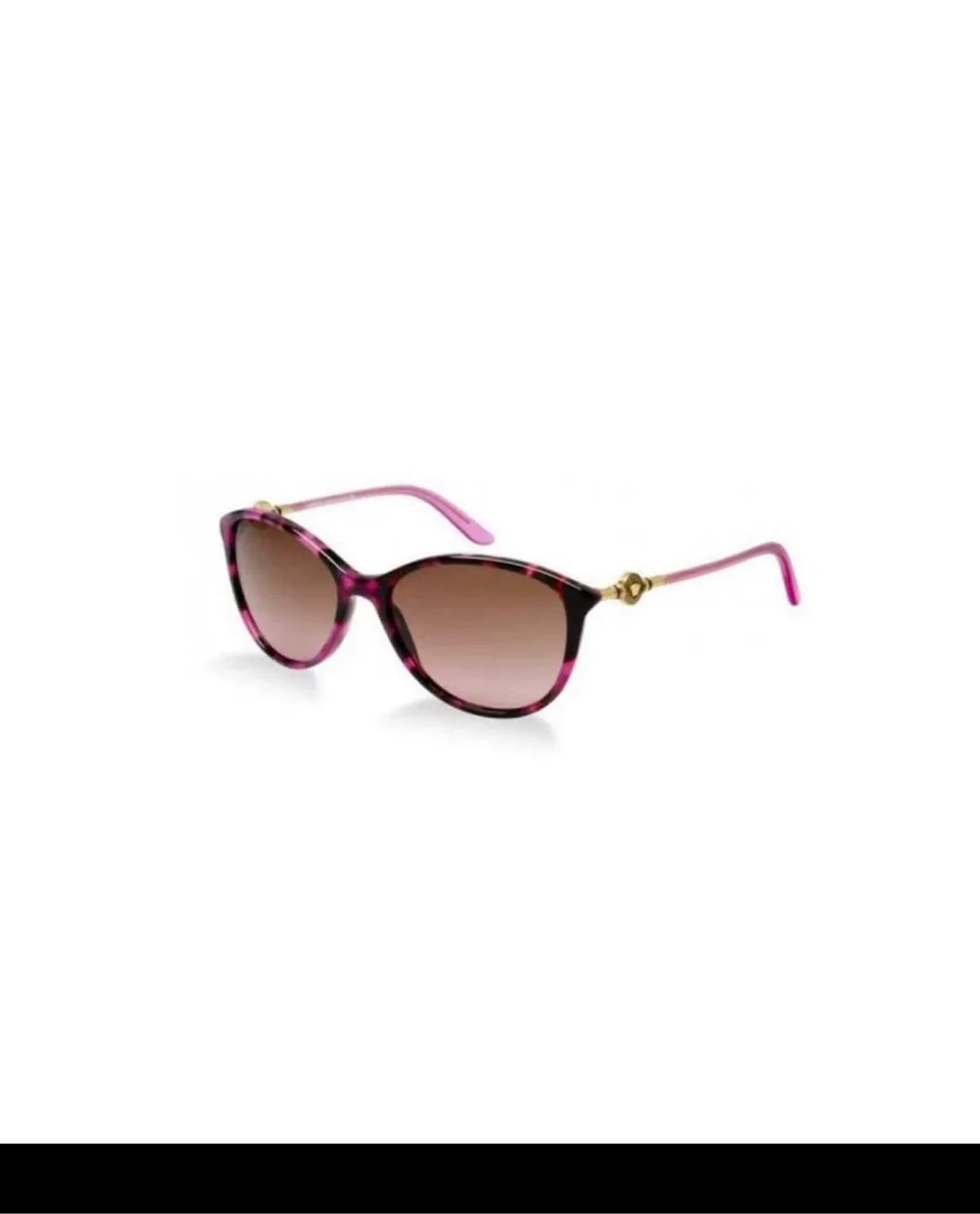 Versace Pink Tortoise Sunglasses with Case image indicator(6)