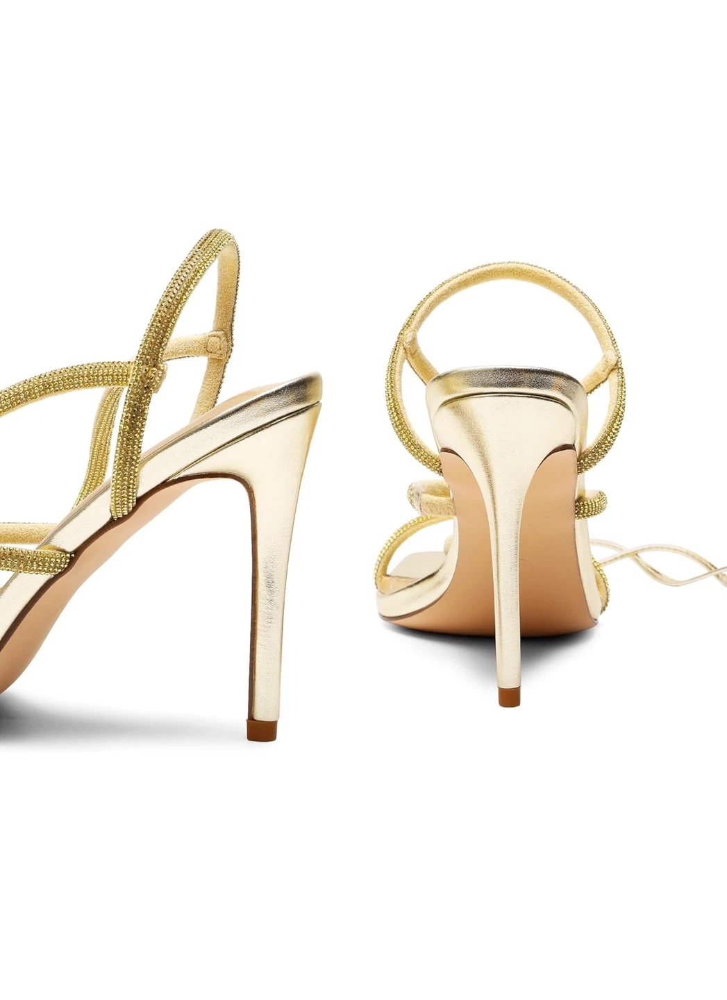 Dream Pairs Gold Rhinestone Strap Heels - photo 3