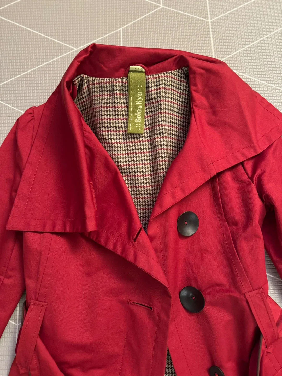 Soia & Kyo Red Trench Coat image indicator(2)