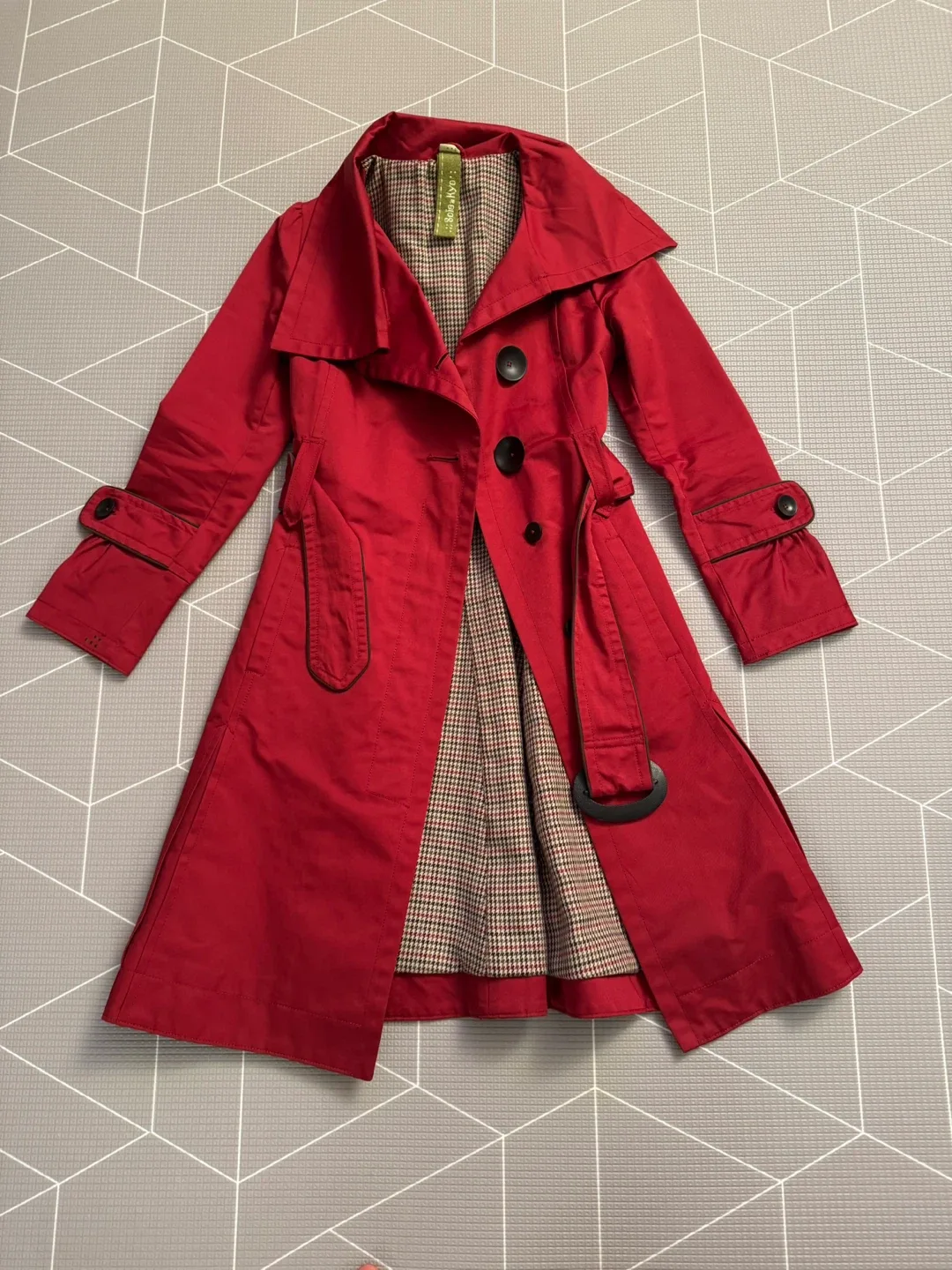 Soia & Kyo Red Trench Coat image indicator(10)