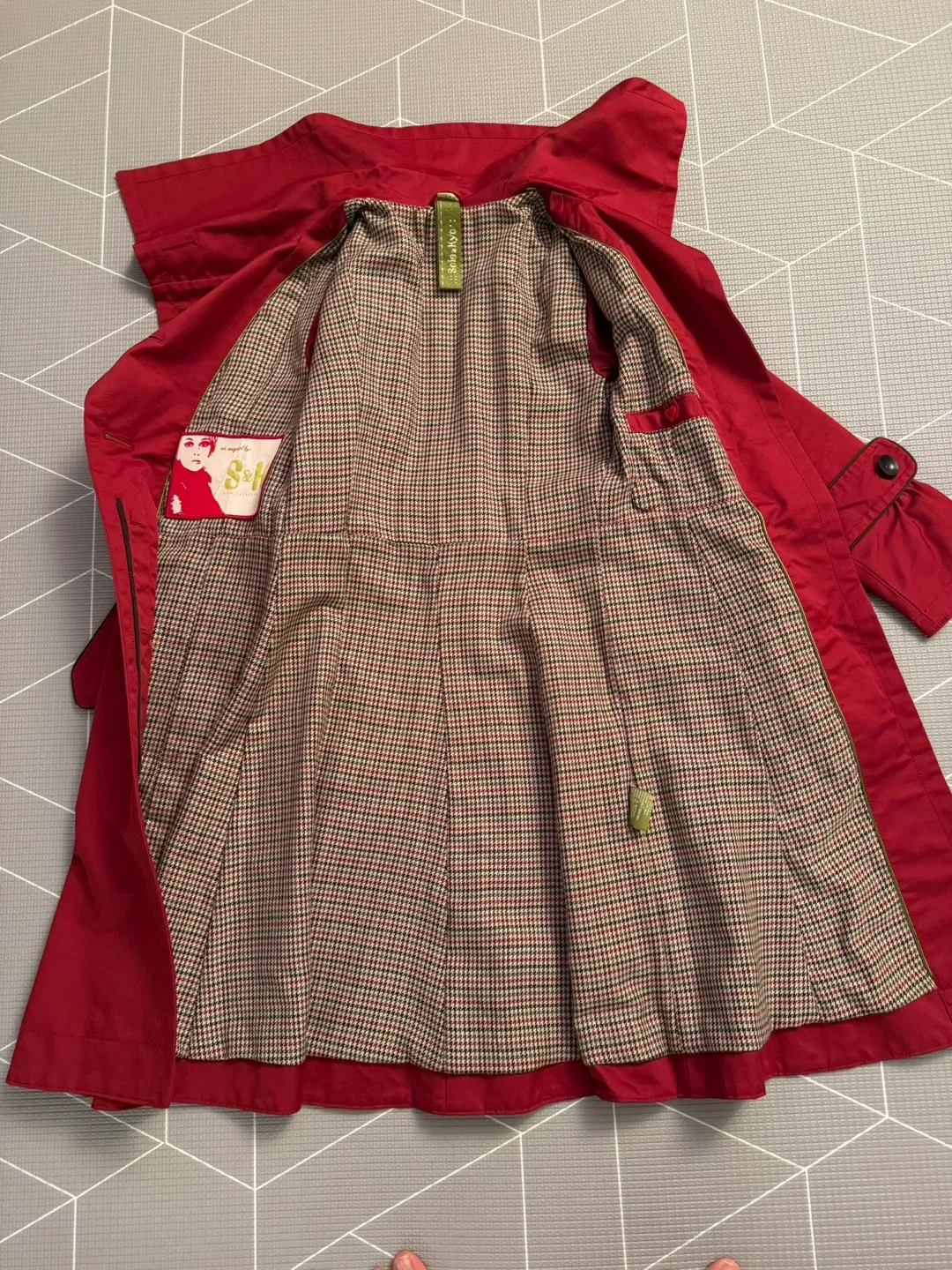 Soia & Kyo Red Trench Coat image indicator(4)