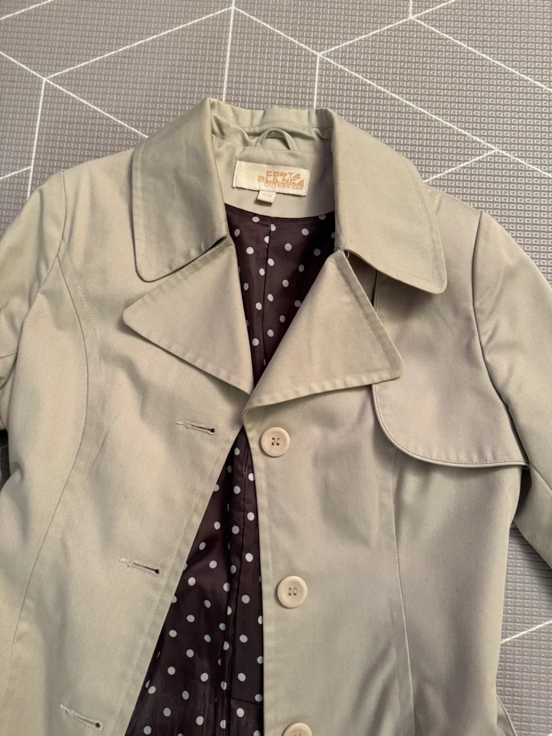 Costa Blanca Outerwear Trench Coat - Size M image indicator(2)