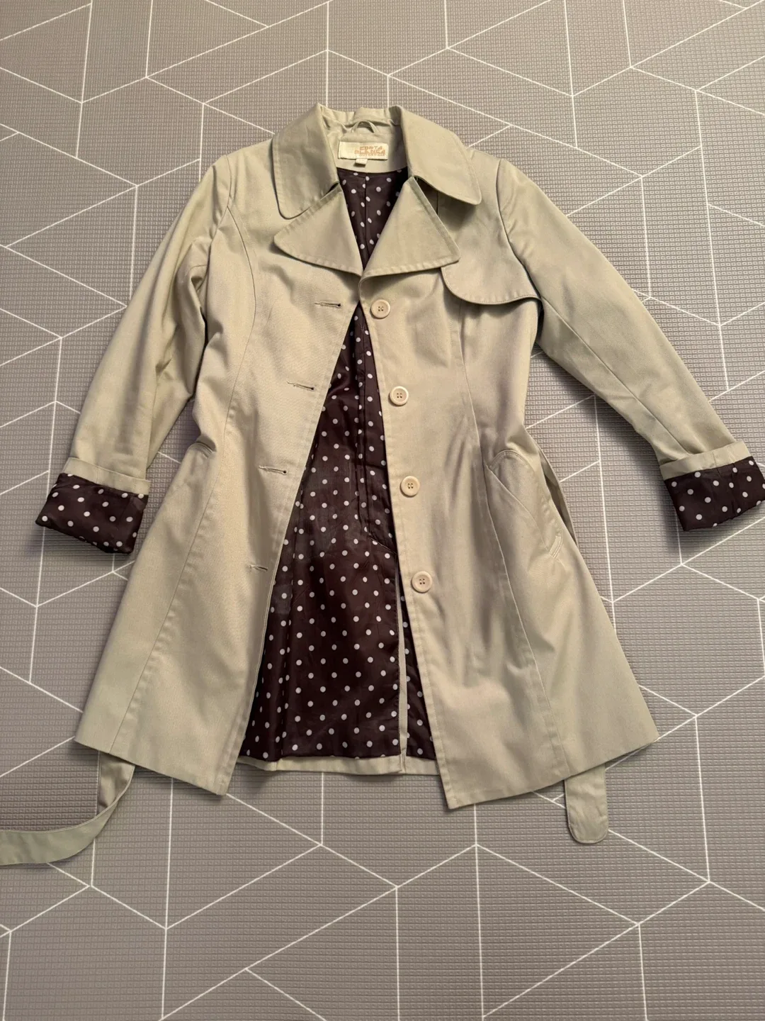 Costa Blanca Outerwear Trench Coat - Size M thumbnail
