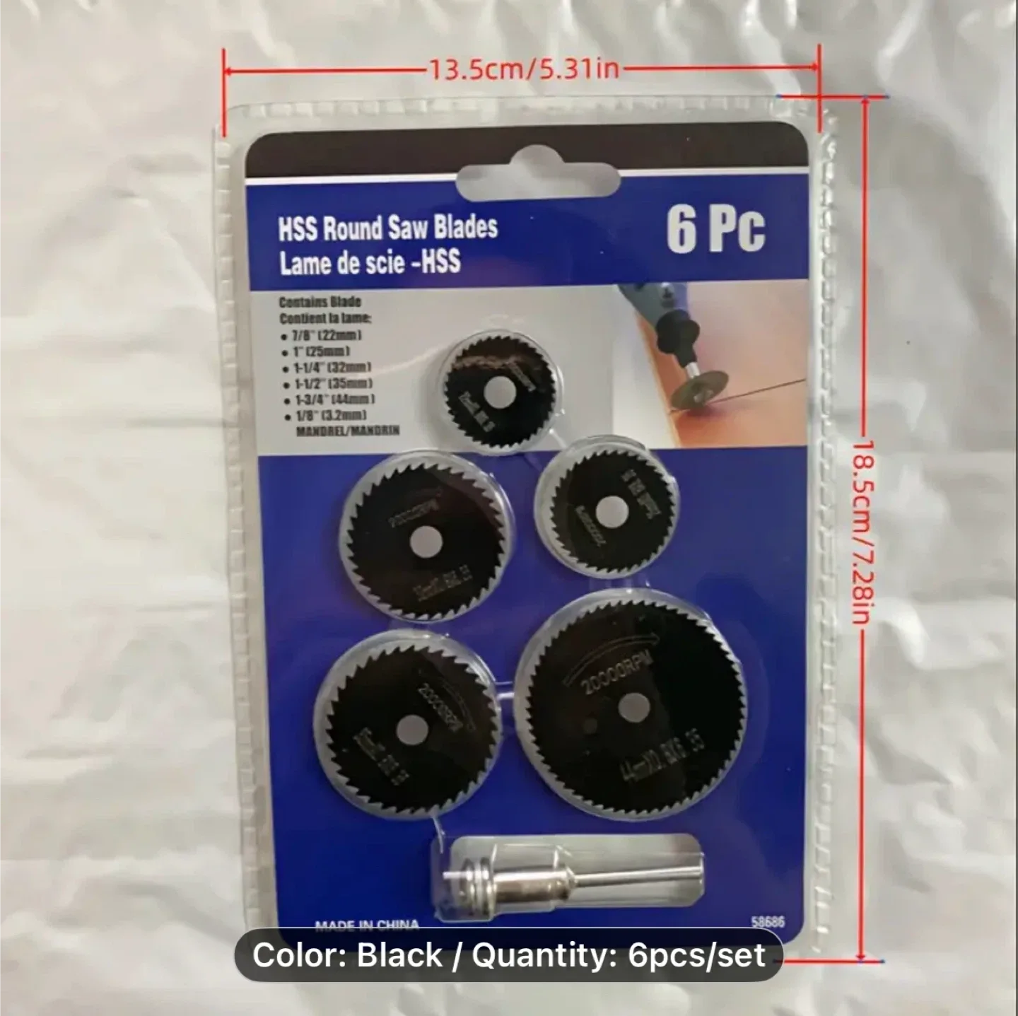 6pcs High-Speed Steel Mini Saw Blade Set thumbnail