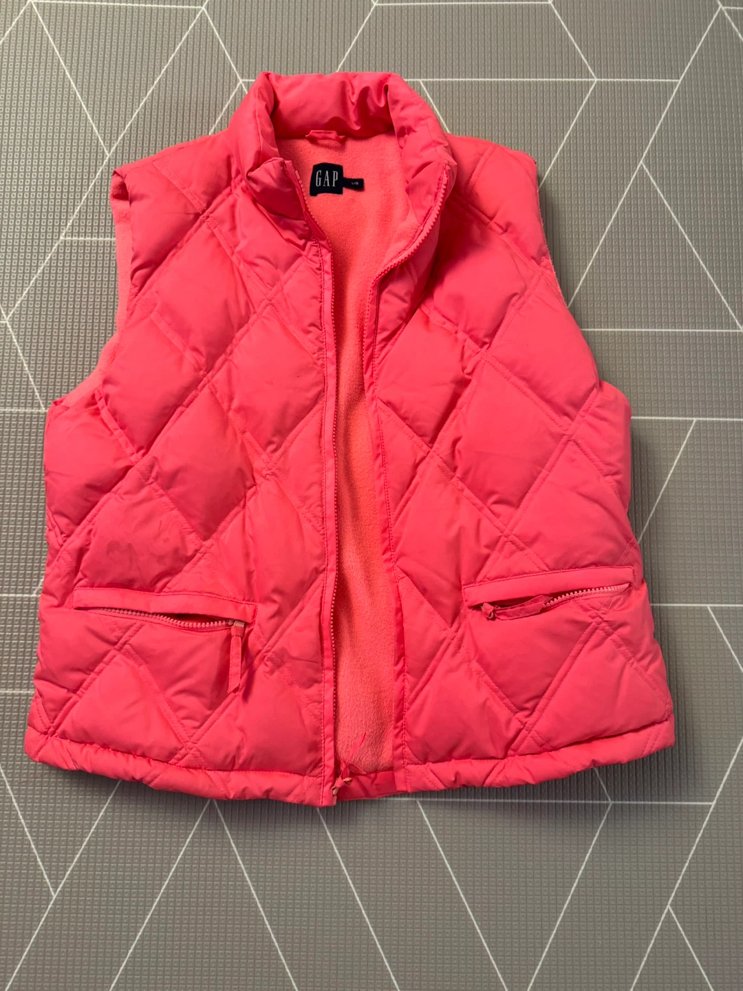 GAP Puffer Vest - Size L/G - Pink