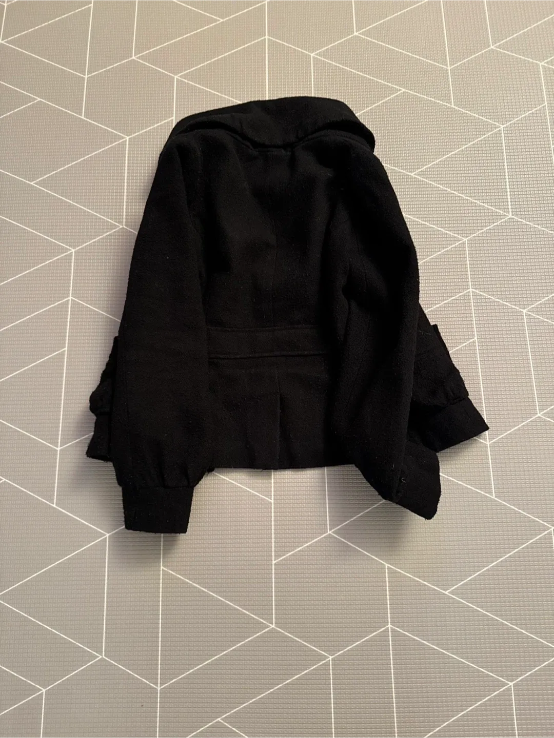 Urban Behavior Black Pea Coat - Size S image indicator(5)