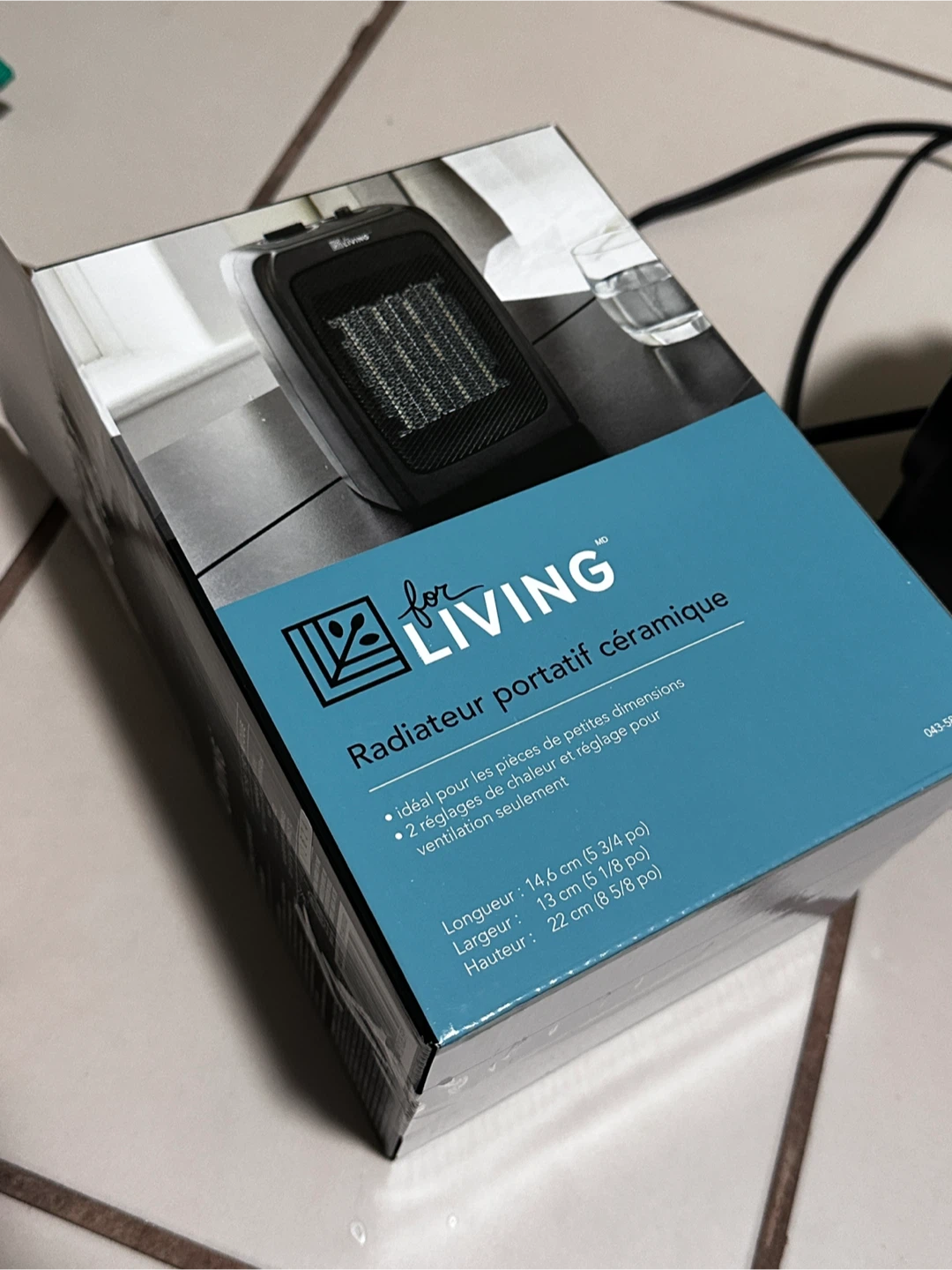 For Living Portable Ceramic Heater - photo 2