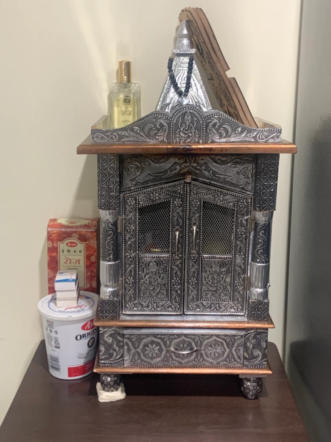 Decorative Silver Pooja Mandir - photo 2