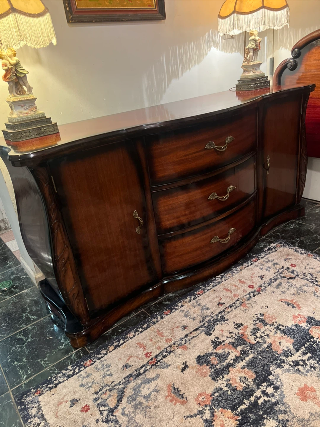 Vintage Cherry Mahogany Bedroom Set Chest Dresser Delivery Extra - photo 2