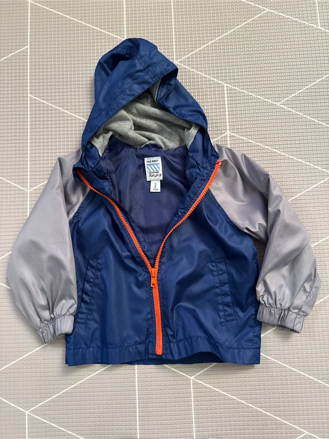 Old Navy 2T Rain Jacket - Blue & Grey image indicator(2)