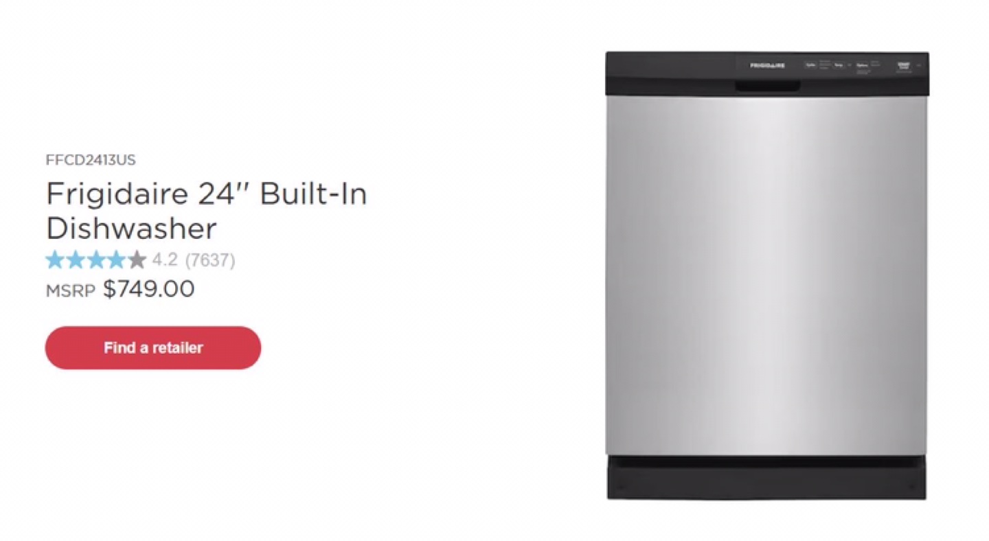 Frigidaire 24" Built-In Dishwasher - photo 2