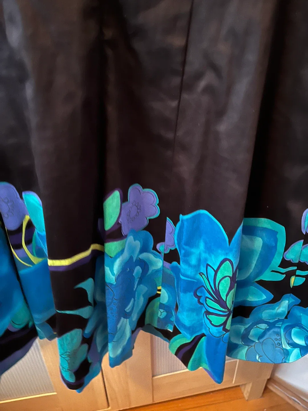 Nine West Black Floral Dress - Size 8 image indicator(5)