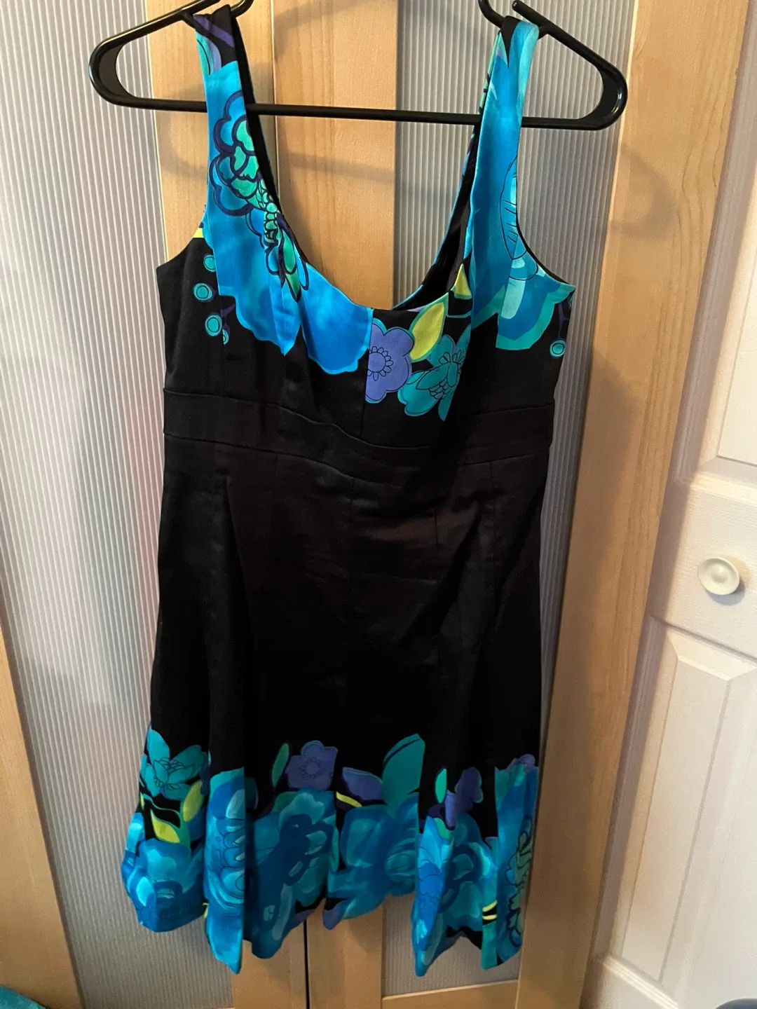 Nine West Black Floral Dress - Size 8