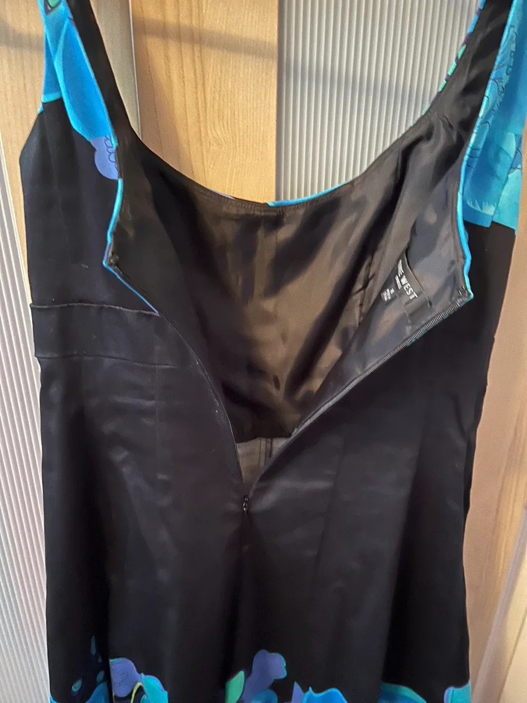 Nine West Black Floral Dress - Size 8 image indicator(4)