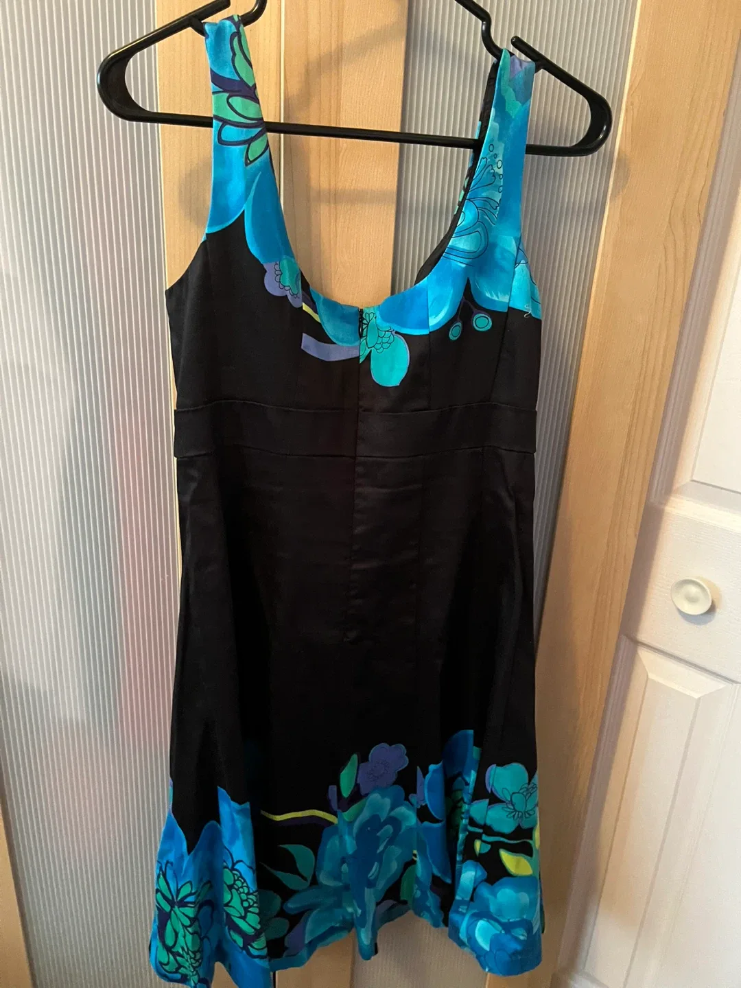 Nine West Black Floral Dress - Size 8 image indicator(2)