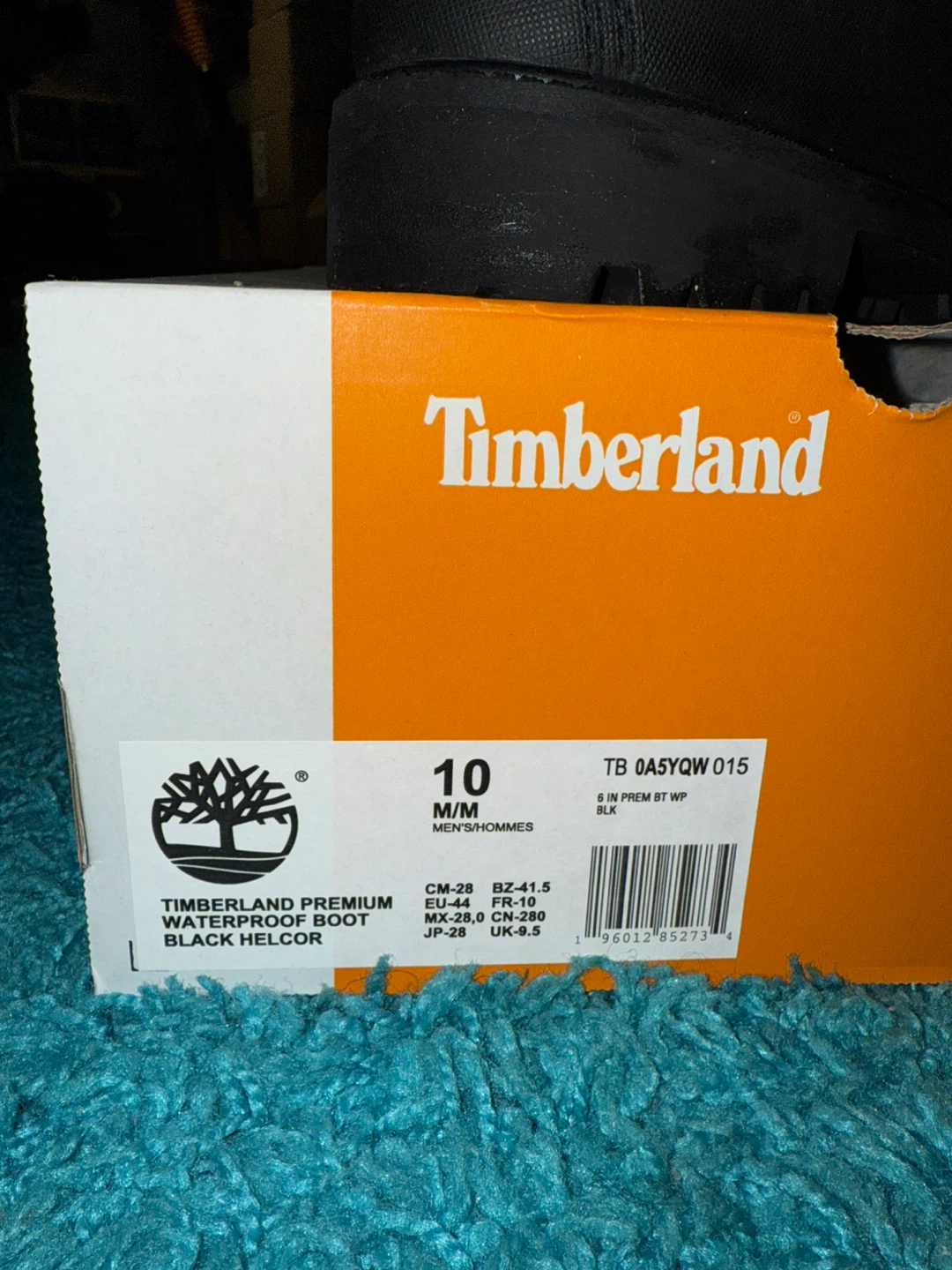 Timberland Premium Waterproof Boots - Black/White - Size 10 - photo 4