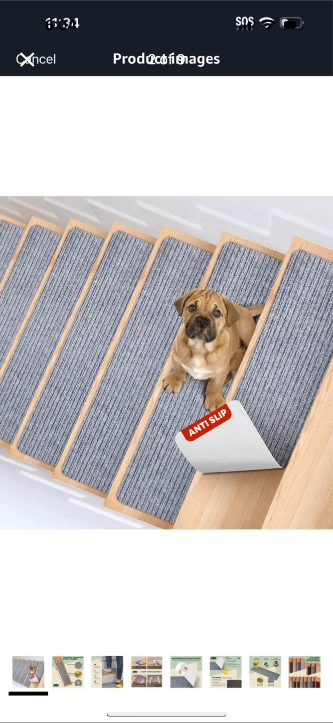 Brand new stairs rug  8" X 30" (15 in Pack) thumbnail