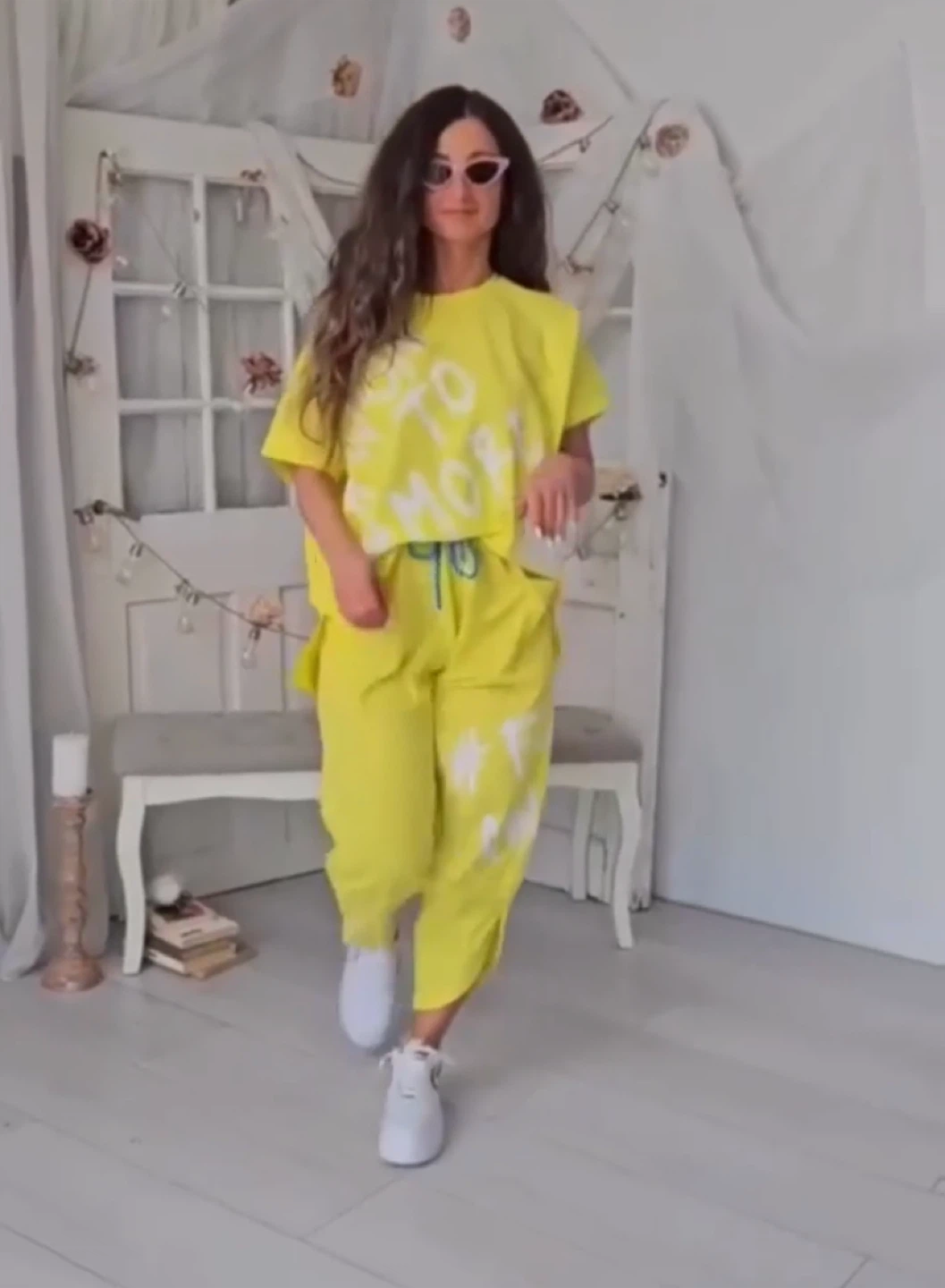 100% cotton set oversized