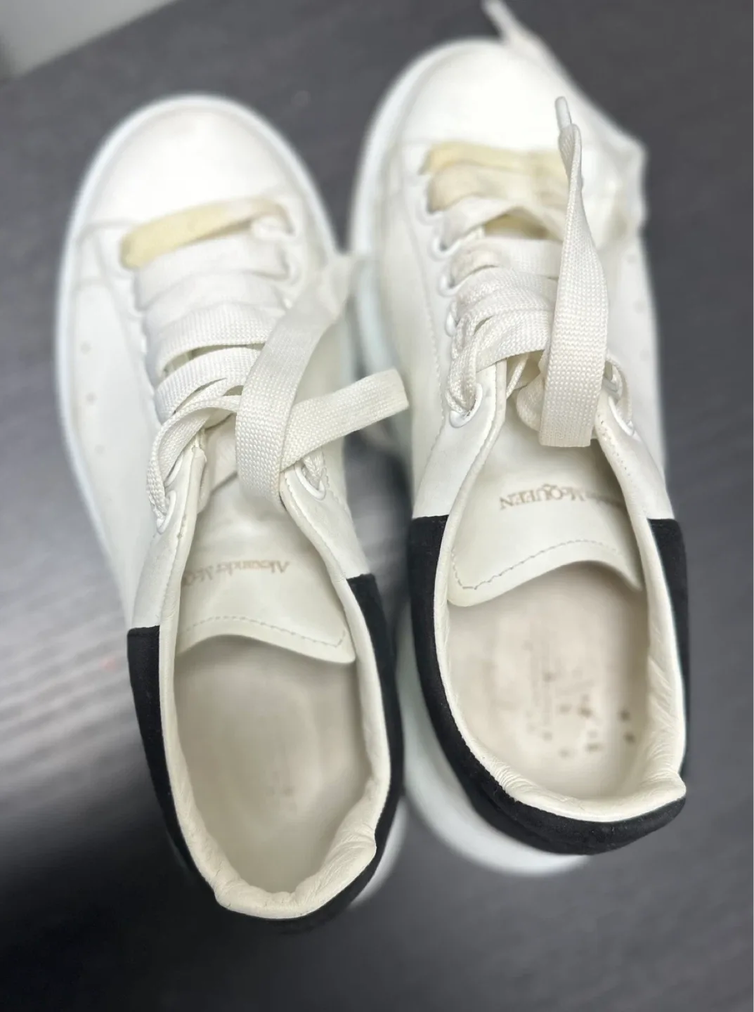 Alexander McQueen White & Black Sneakers image indicator(3)