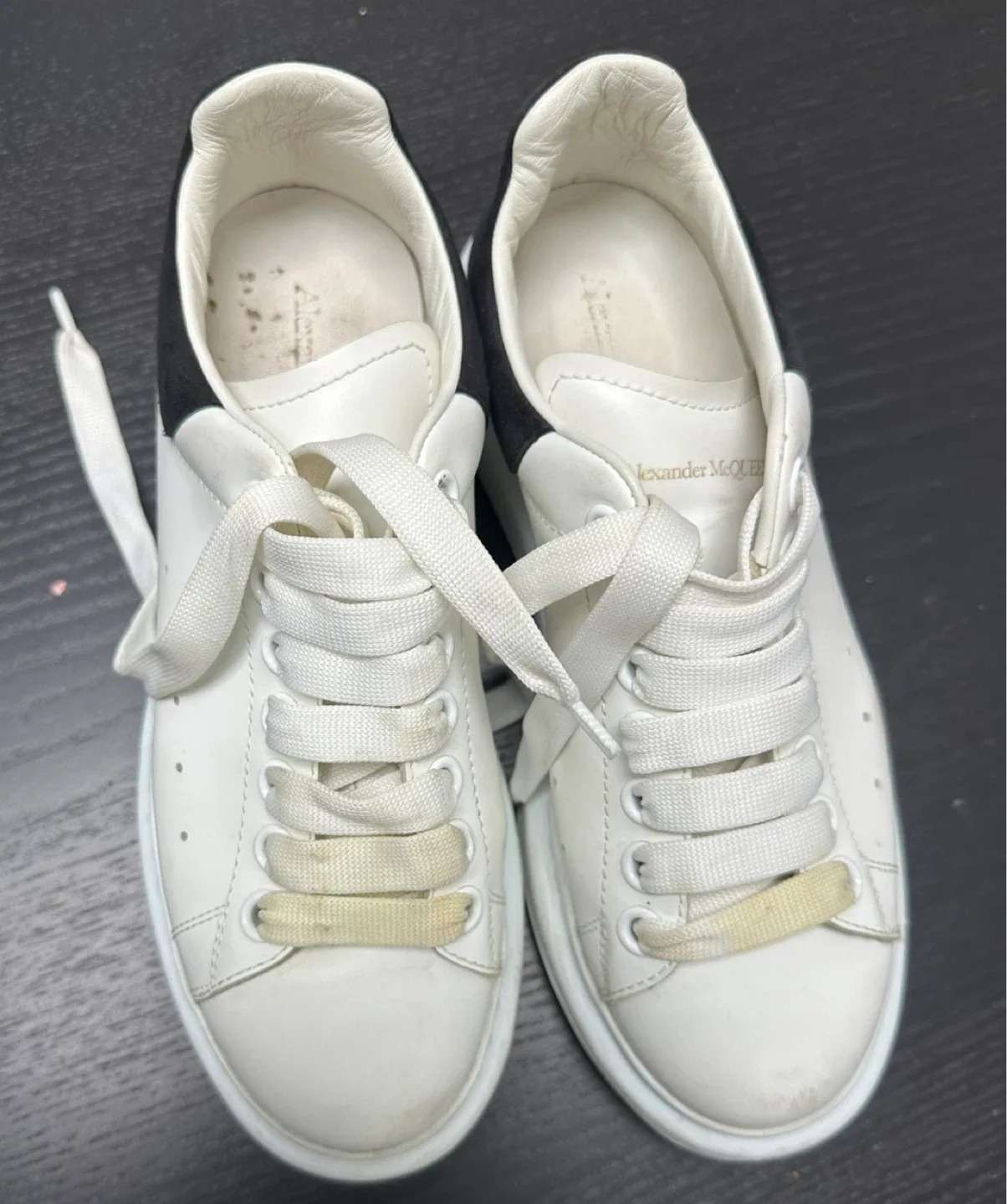 Alexander McQueen White & Black Sneakers image indicator(4)