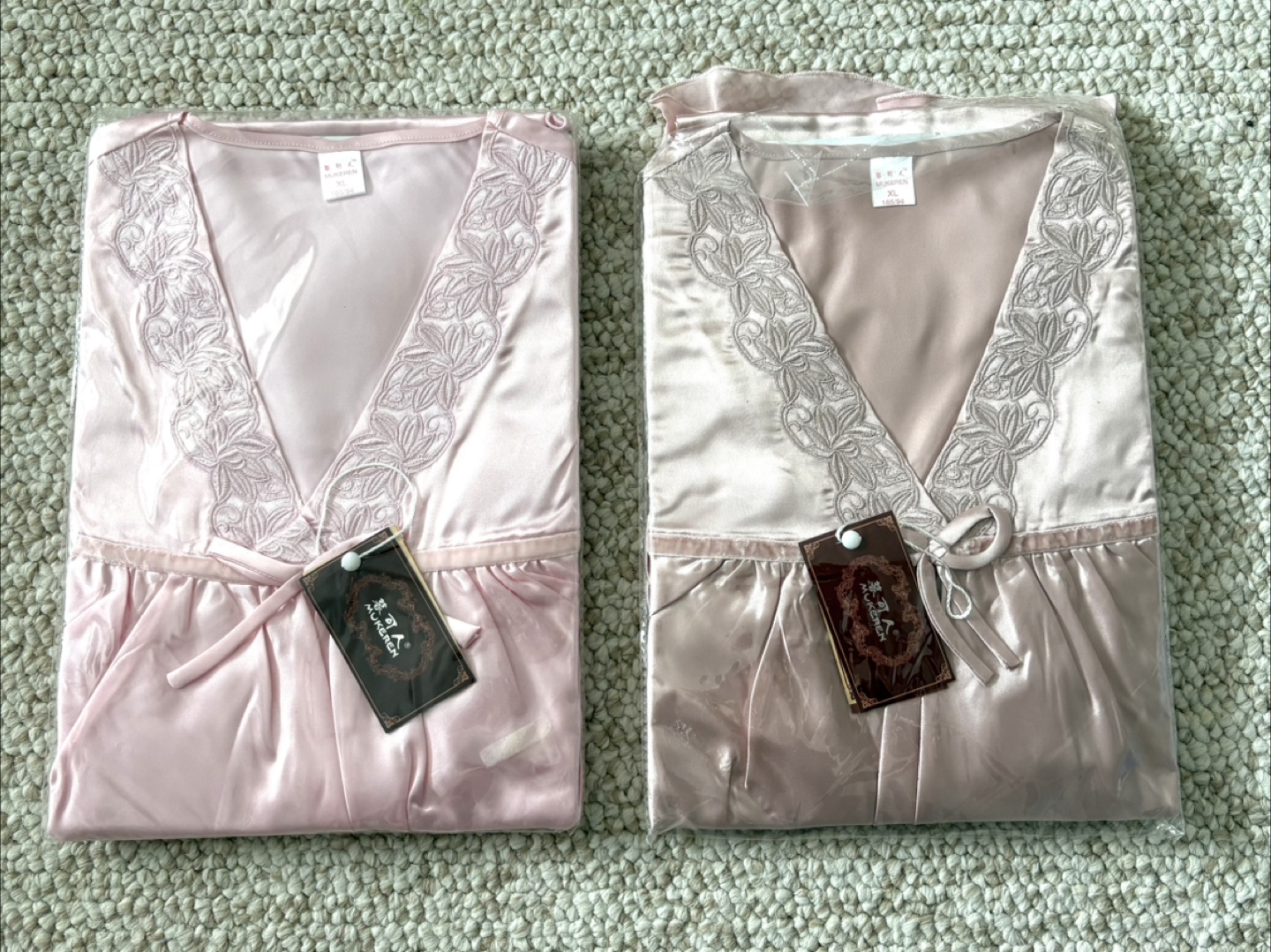 New Pink 65% Silk Pajama Set - Size S - photo 2