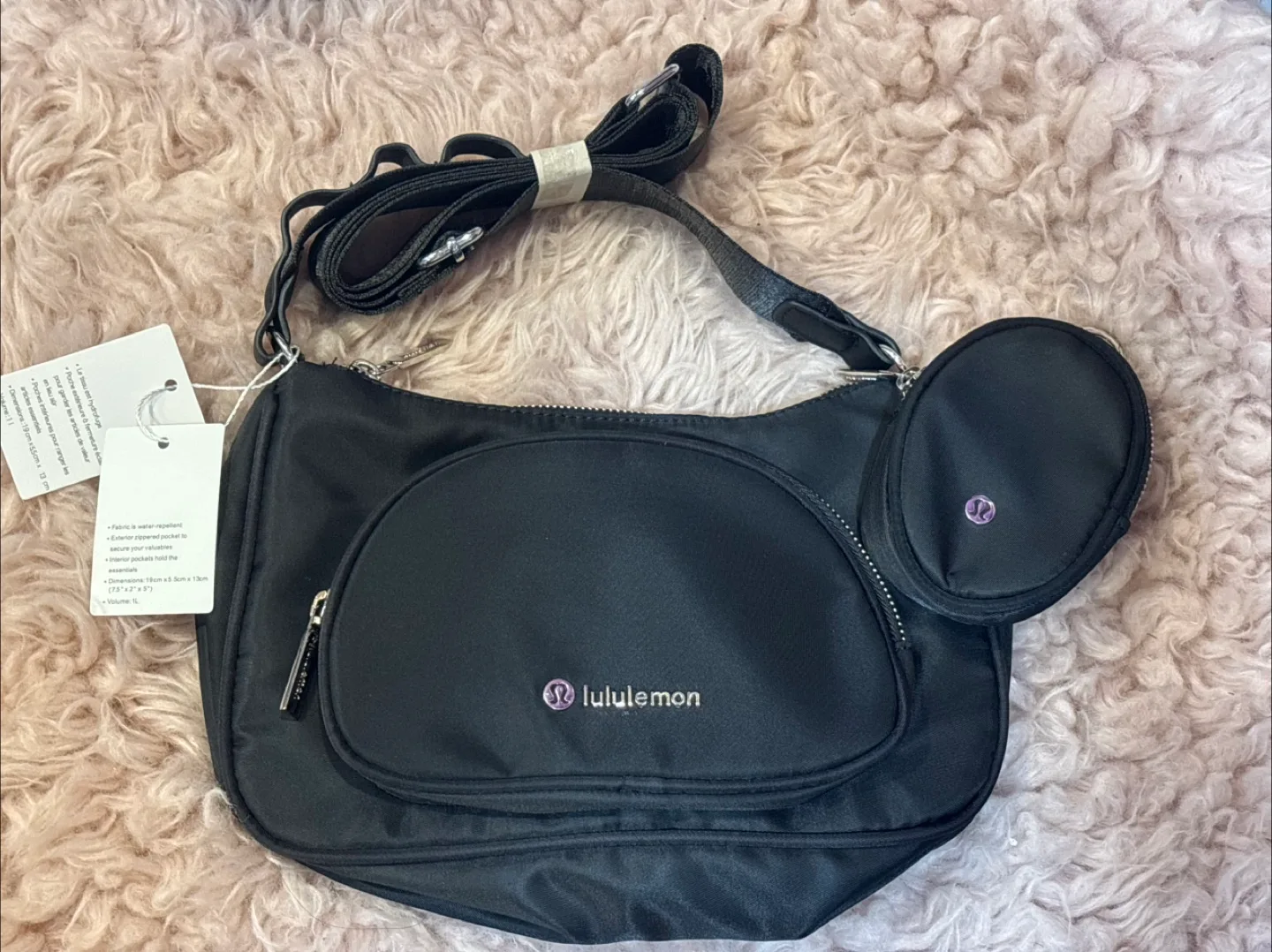 Lululemon Black Crossbody Bag thumbnail