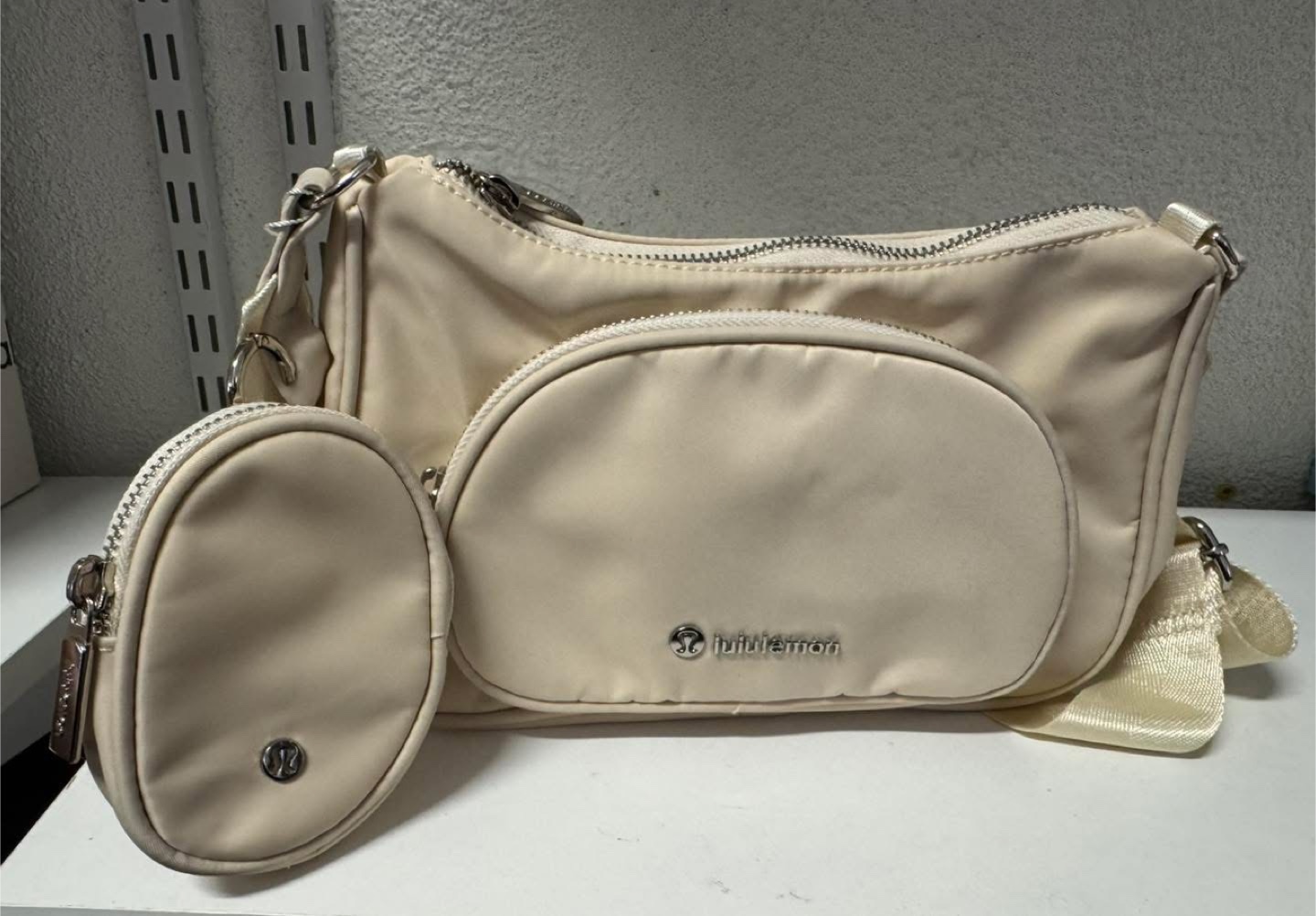 Lululemon Ivory Belt Bag with Pouches