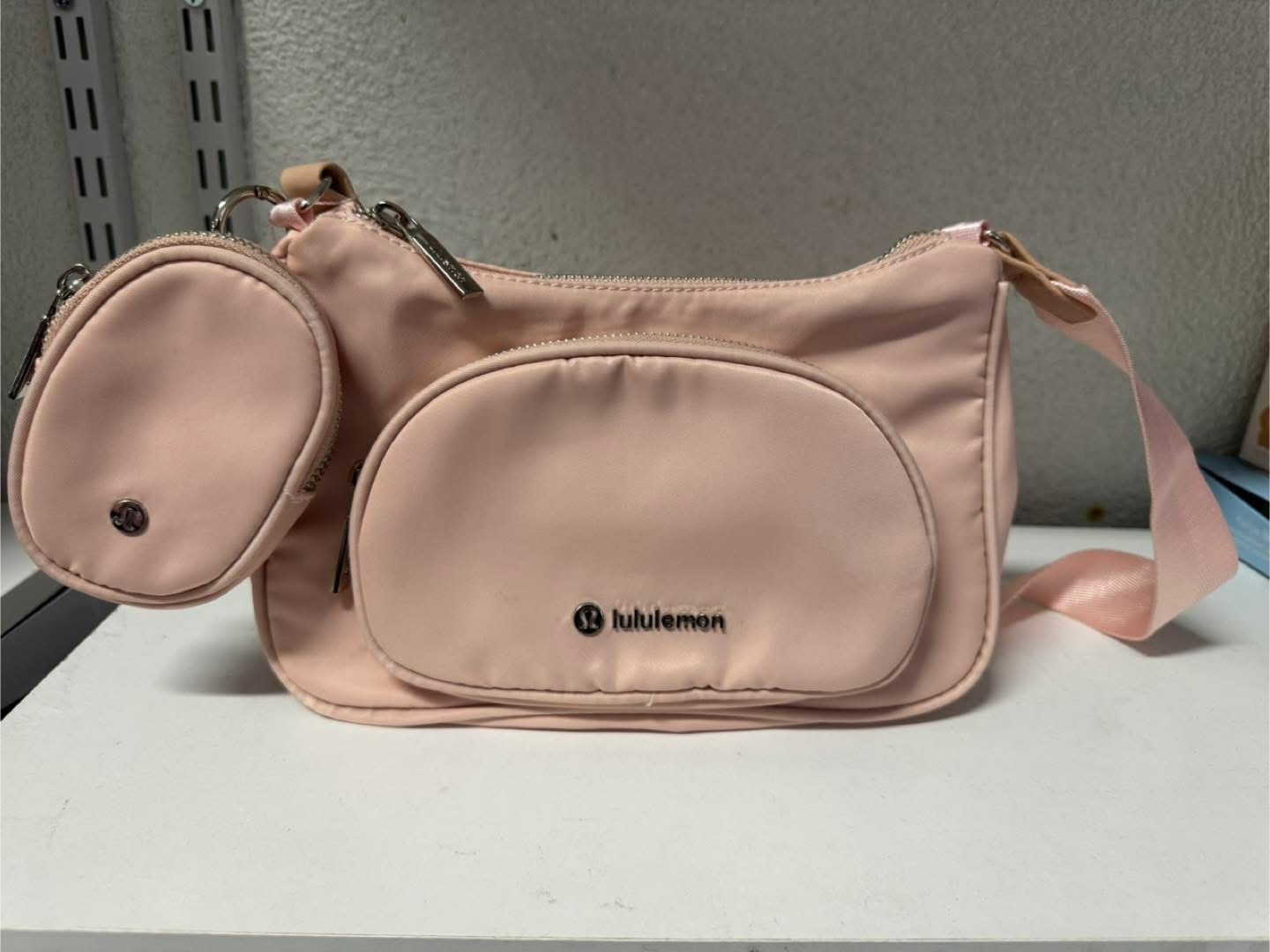 Lululemon Pink Side Pouch Crossbody Bag