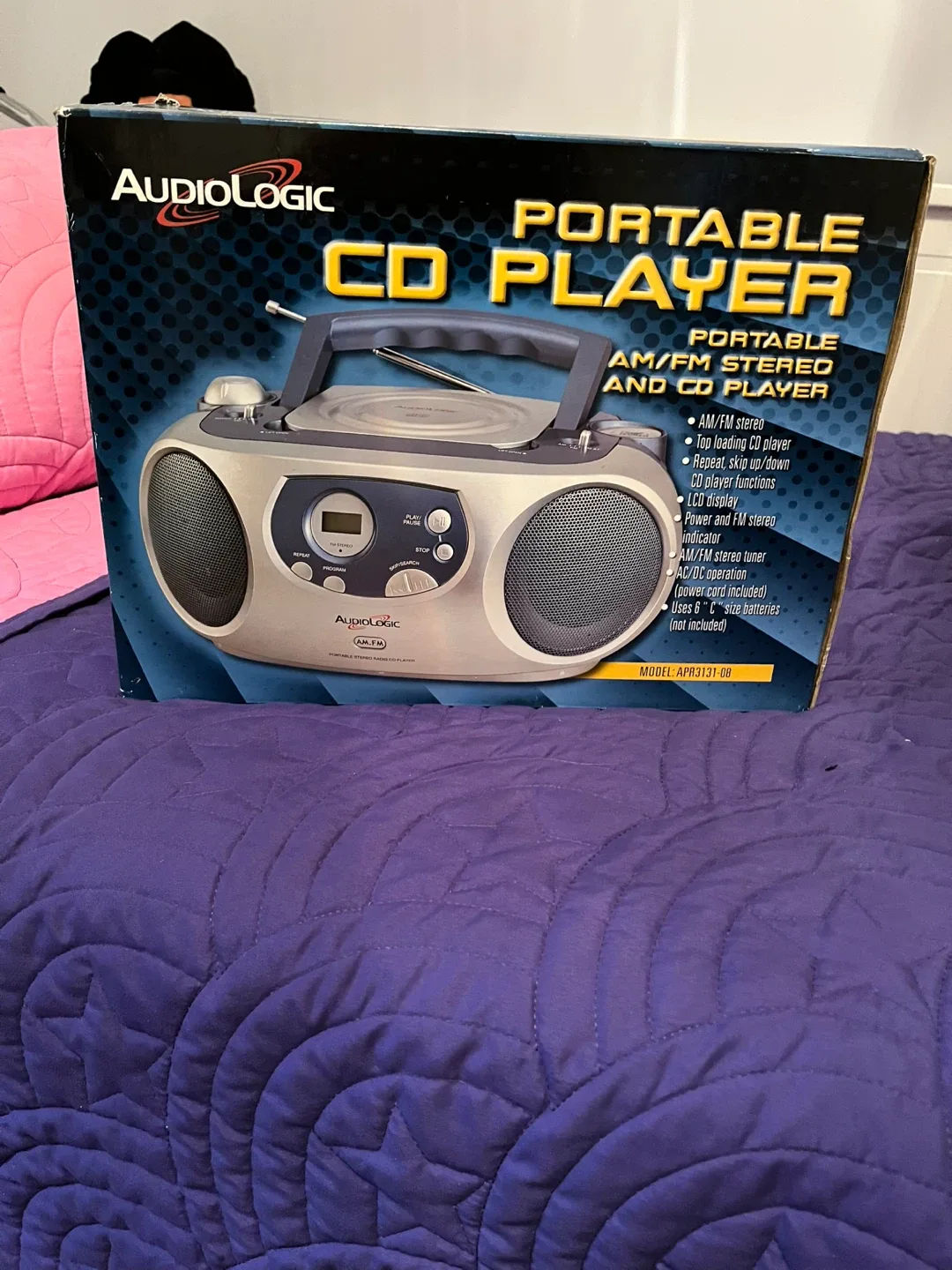 AudioLogic APR3131-08 Portable CD Player AM/FM Stereo image indicator(4)