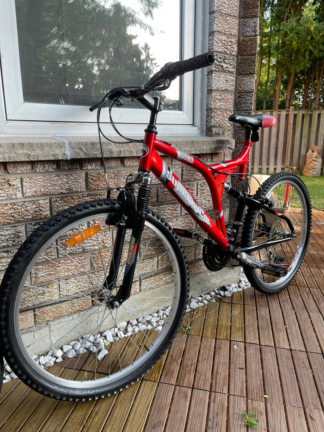 26inch Supercycle Mountain Bike - Red, 20"